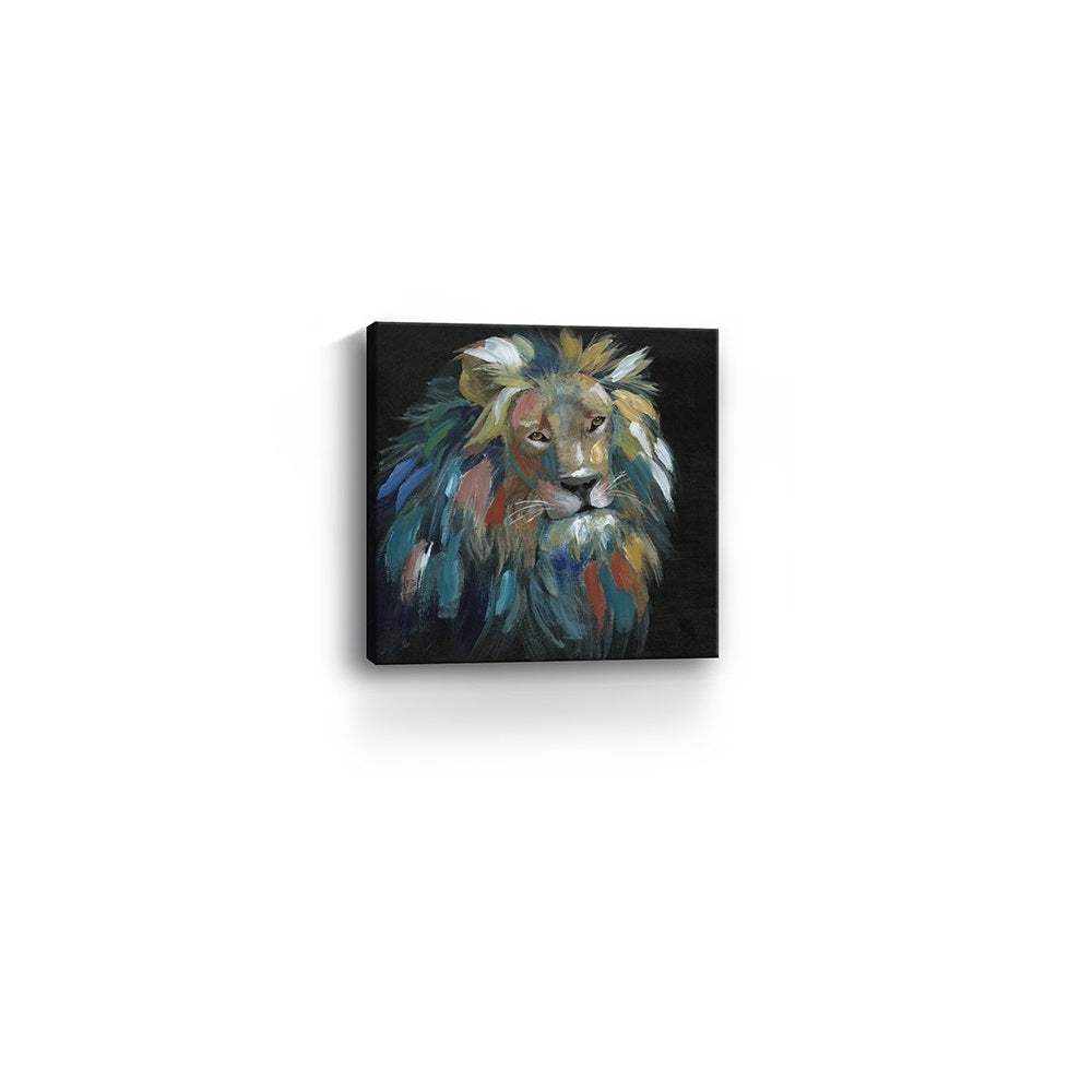 Painted Lion Portrait Unframed Print Wall Art - Image 8