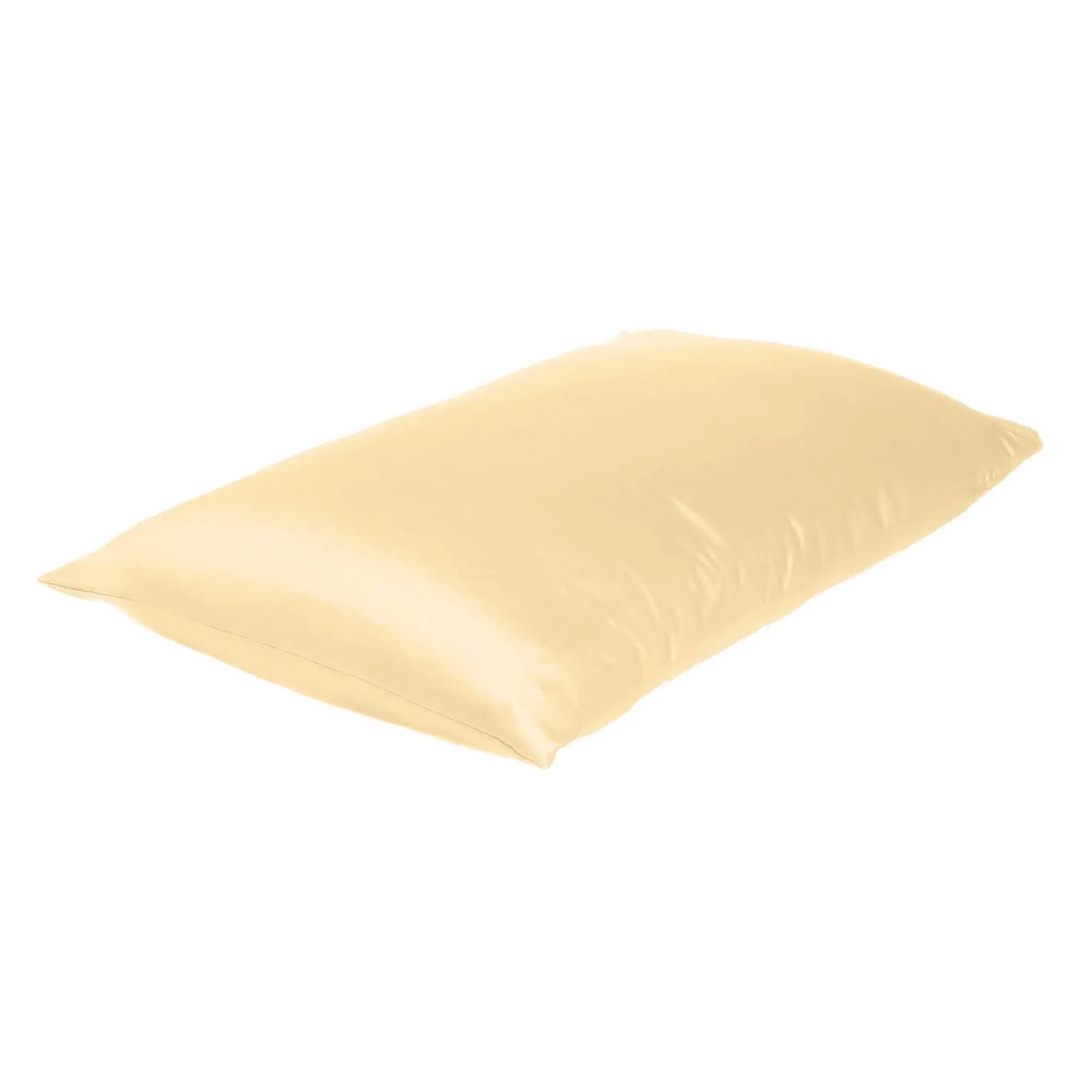 Pale Peach Dreamy Set Of 2 Silky Satin Queen Pillowcases - Image 3