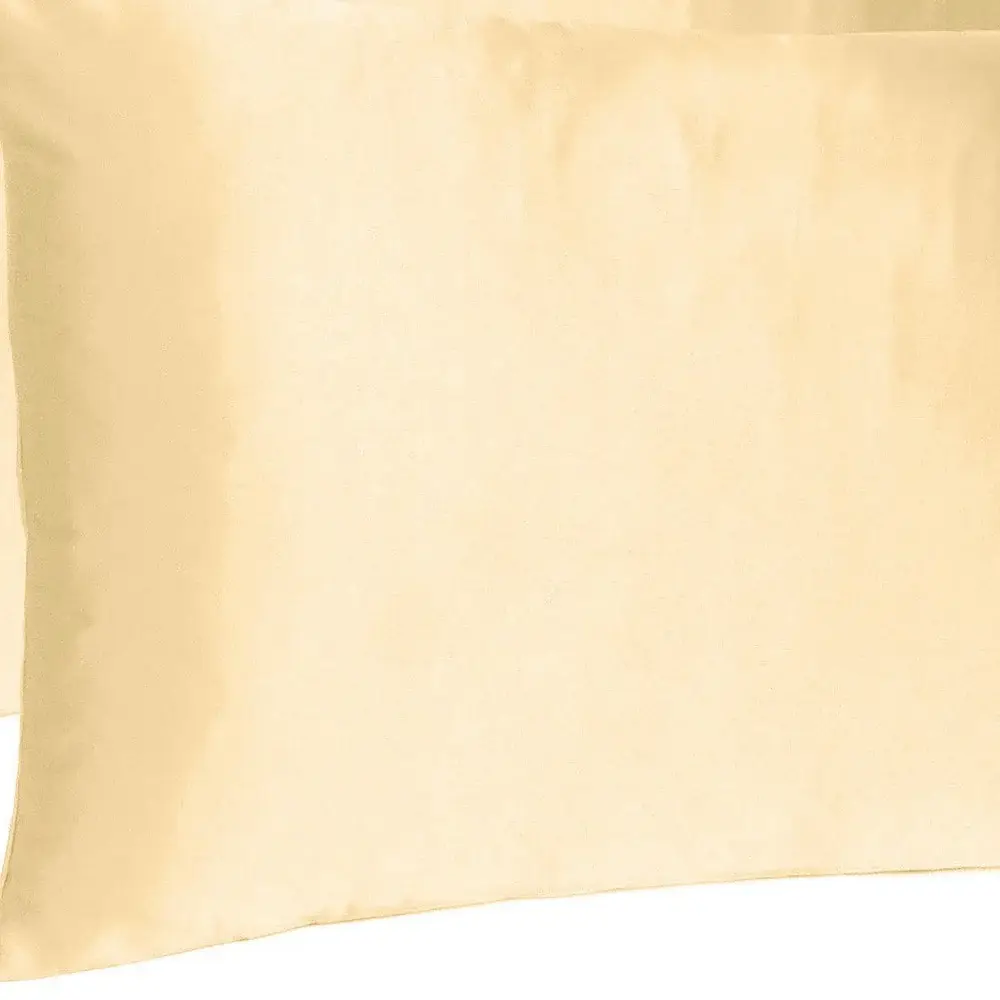 Pale Peach Dreamy Set Of 2 Silky Satin Queen Pillowcases - Image 6
