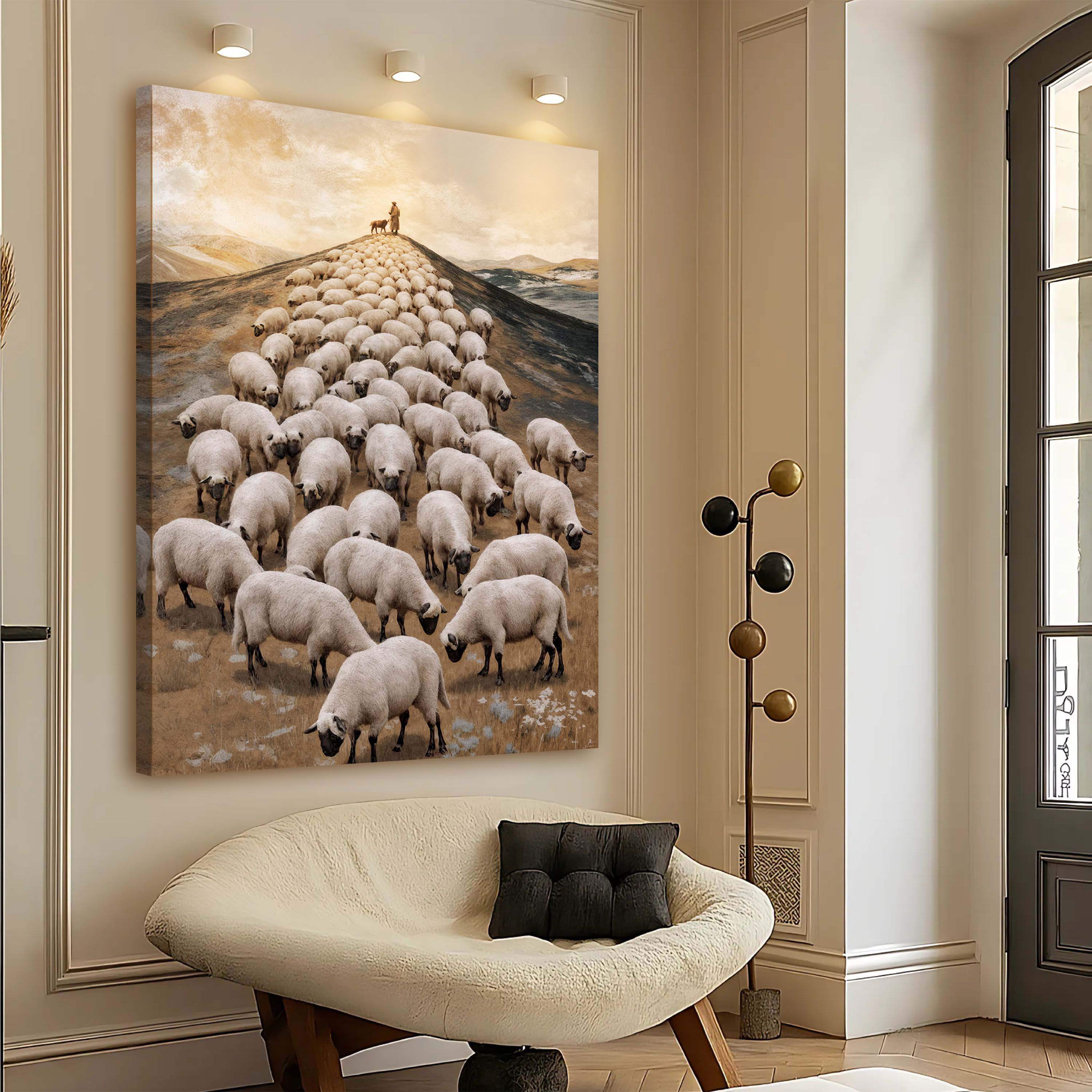 Parable Of The Lost Sheep Faith Wall Art II - Image 2