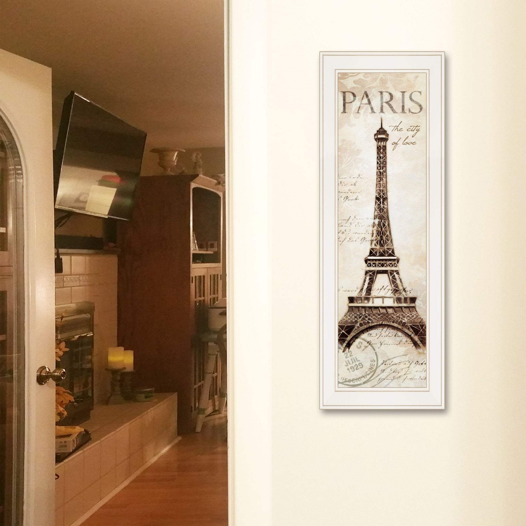 Paris Panel 1 White Framed Print Wall Art - Image 4