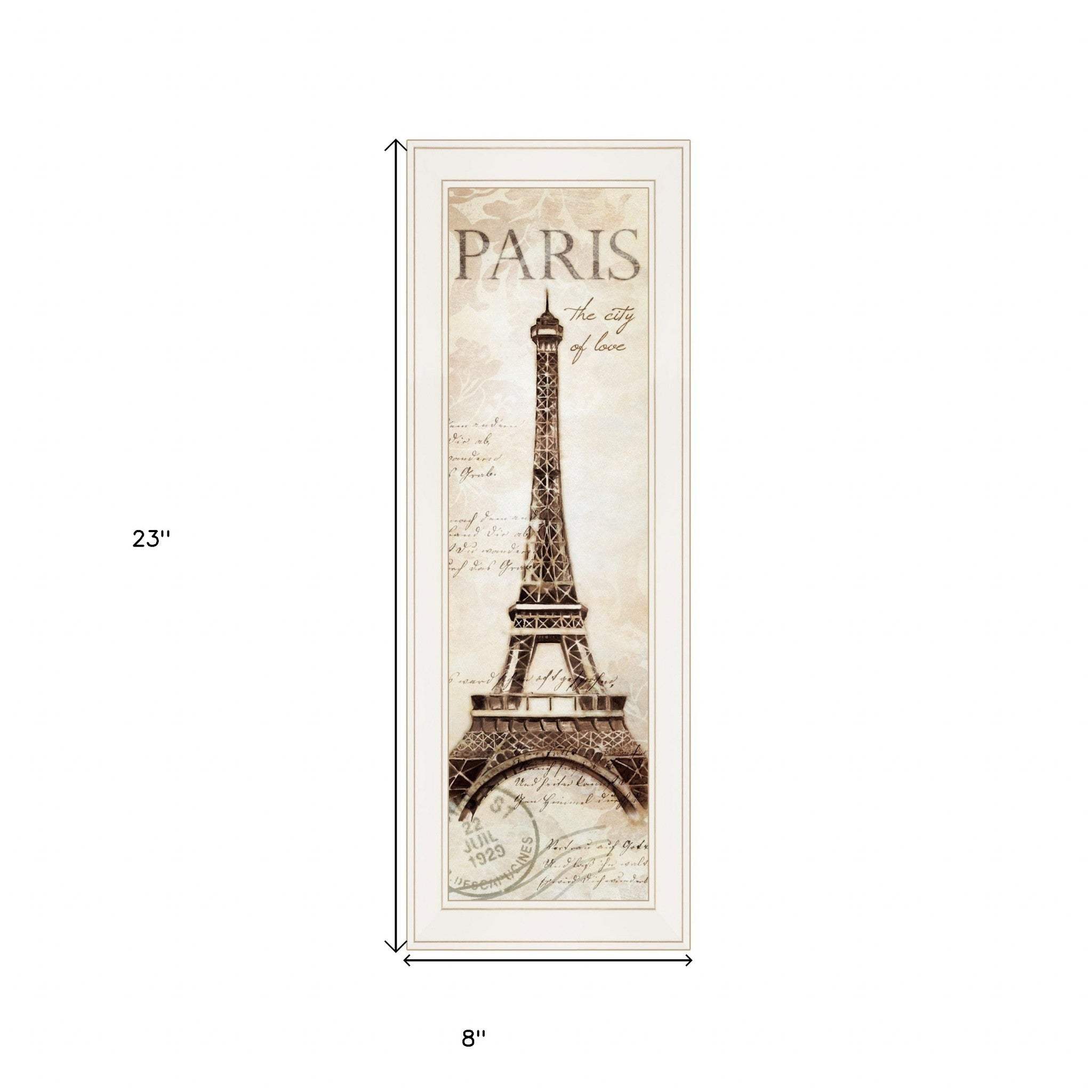Paris Panel 1 White Framed Print Wall Art - Image 5