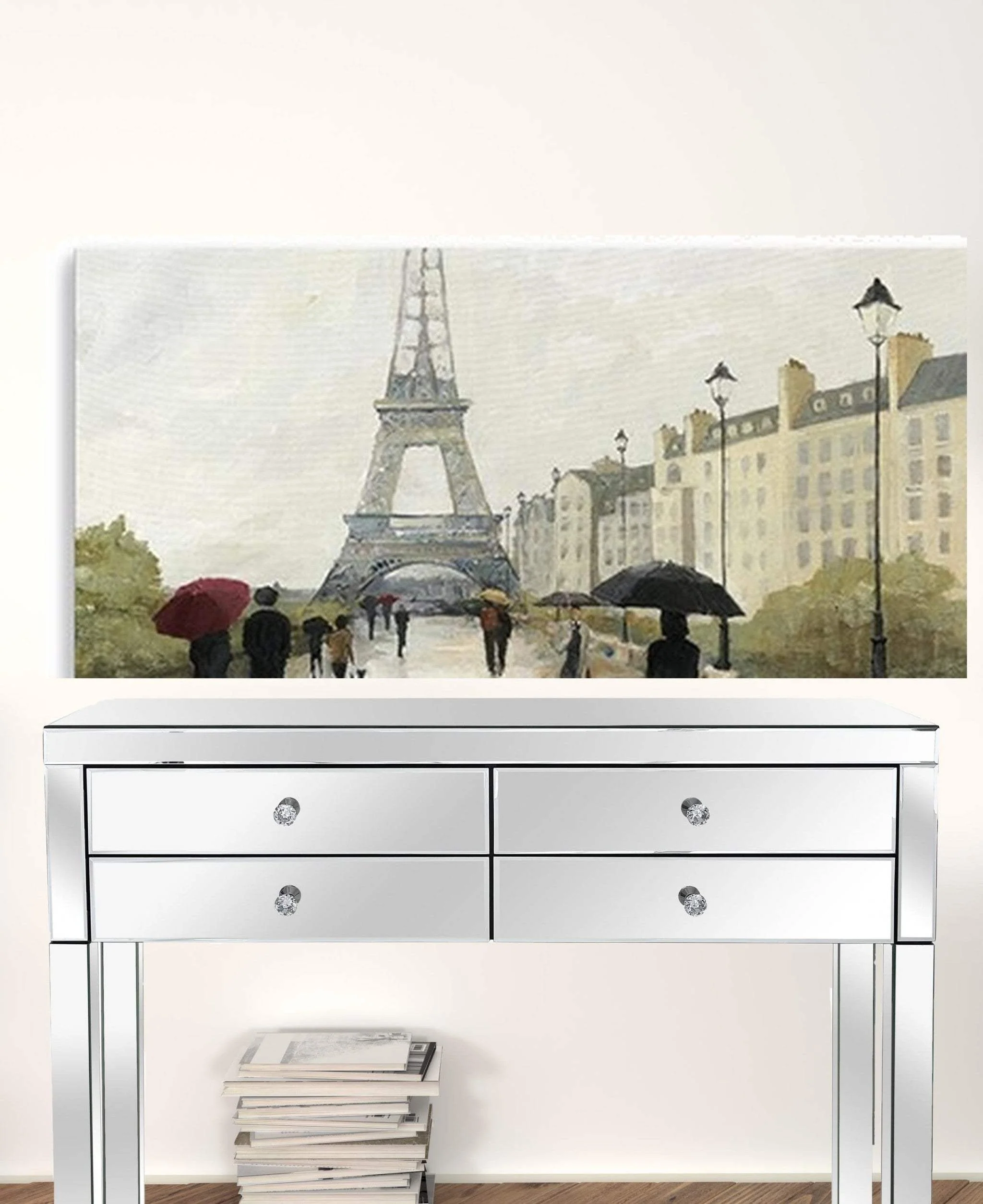 Parisian Rainy Day Unframed Print Wall Art - Image 3