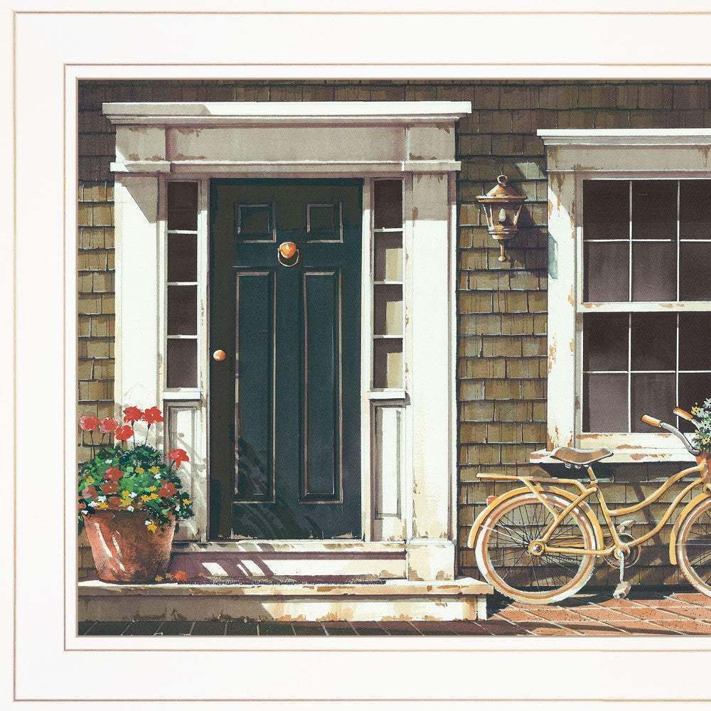 Parked Out Front 1 White Framed Print Wall Art - Image 5