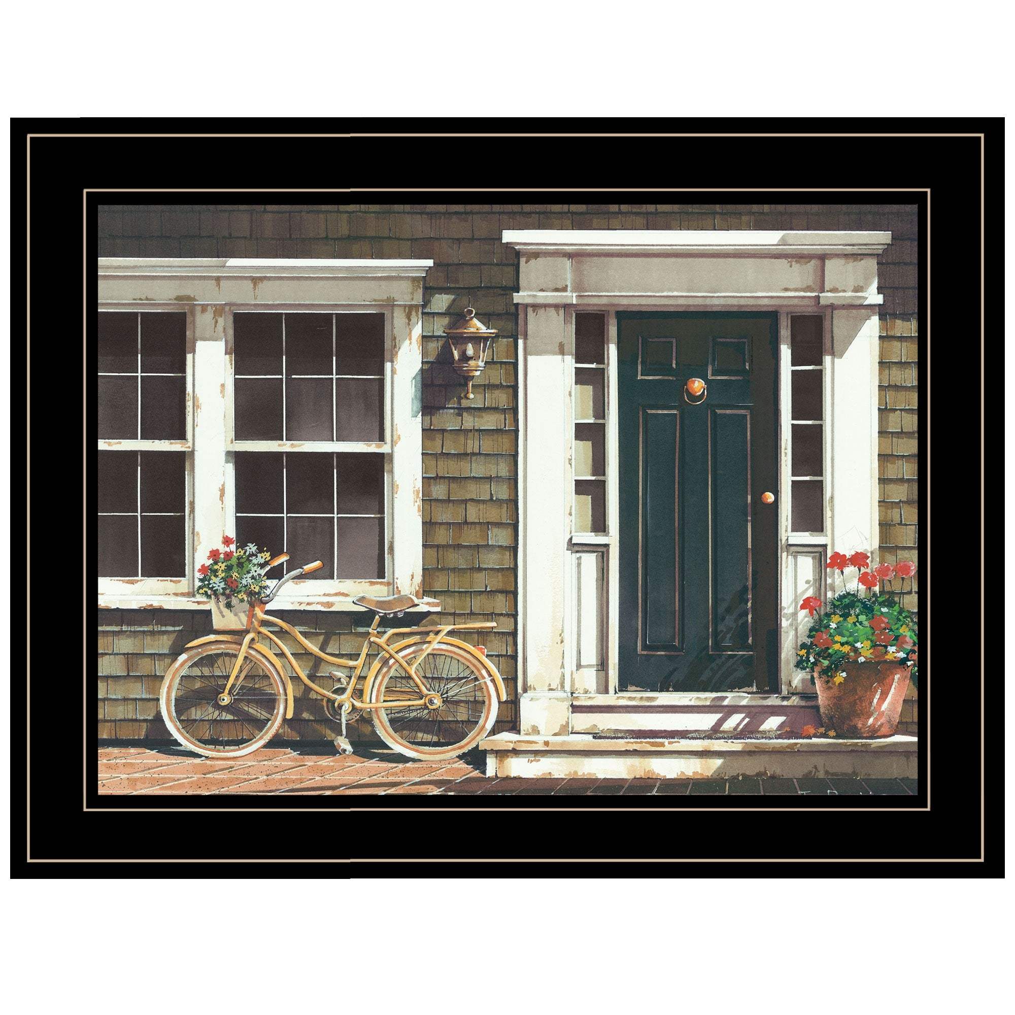Parked Out Front 2 Black Framed Print Wall Art - Image 3