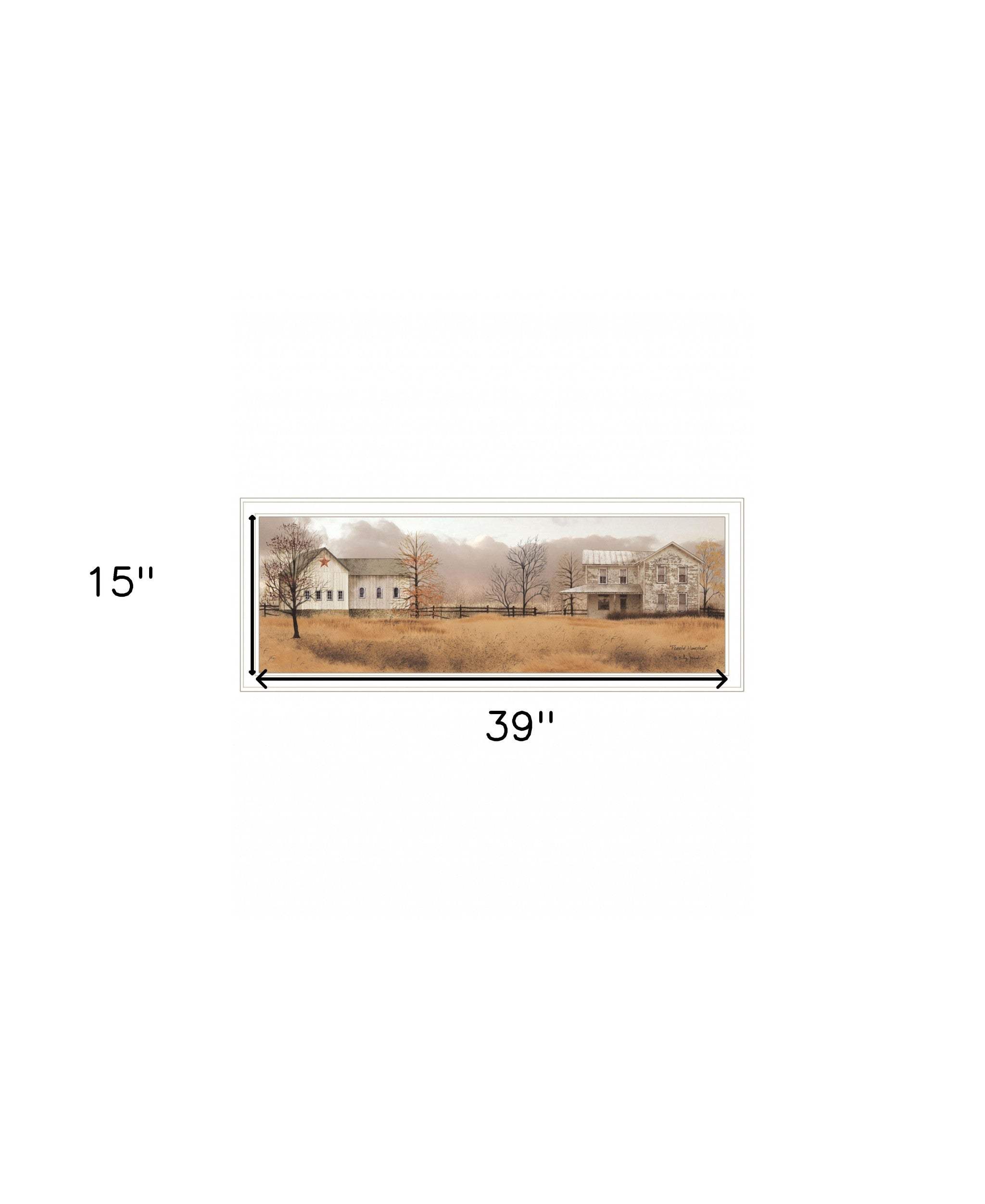 Peaceful Homestead 1 White Framed Print Wall Art - Image 6