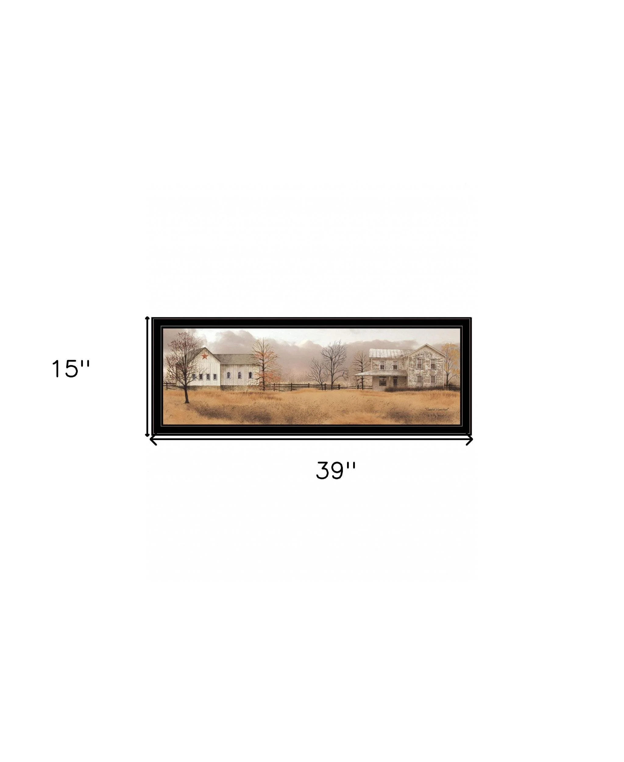 Peaceful Homestead 2 Black Framed Print Wall Art - Image 7