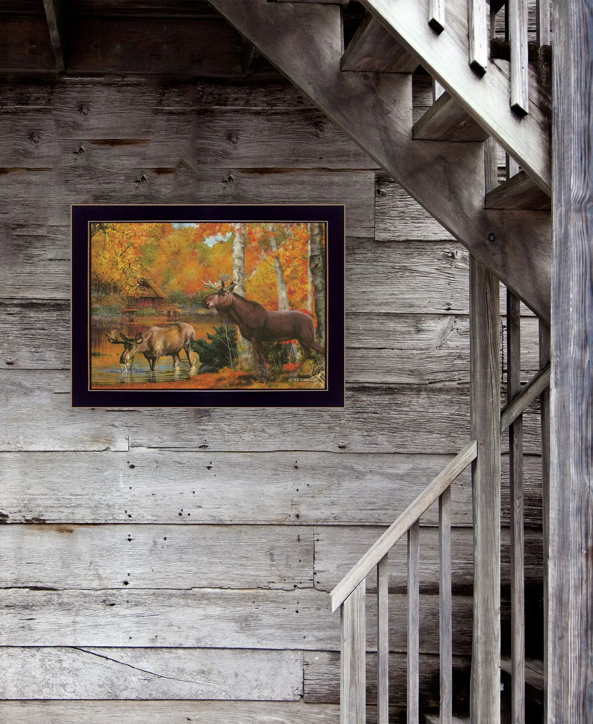 Peaceful Retreat 1 Black Framed Print Wall Art - Image 5