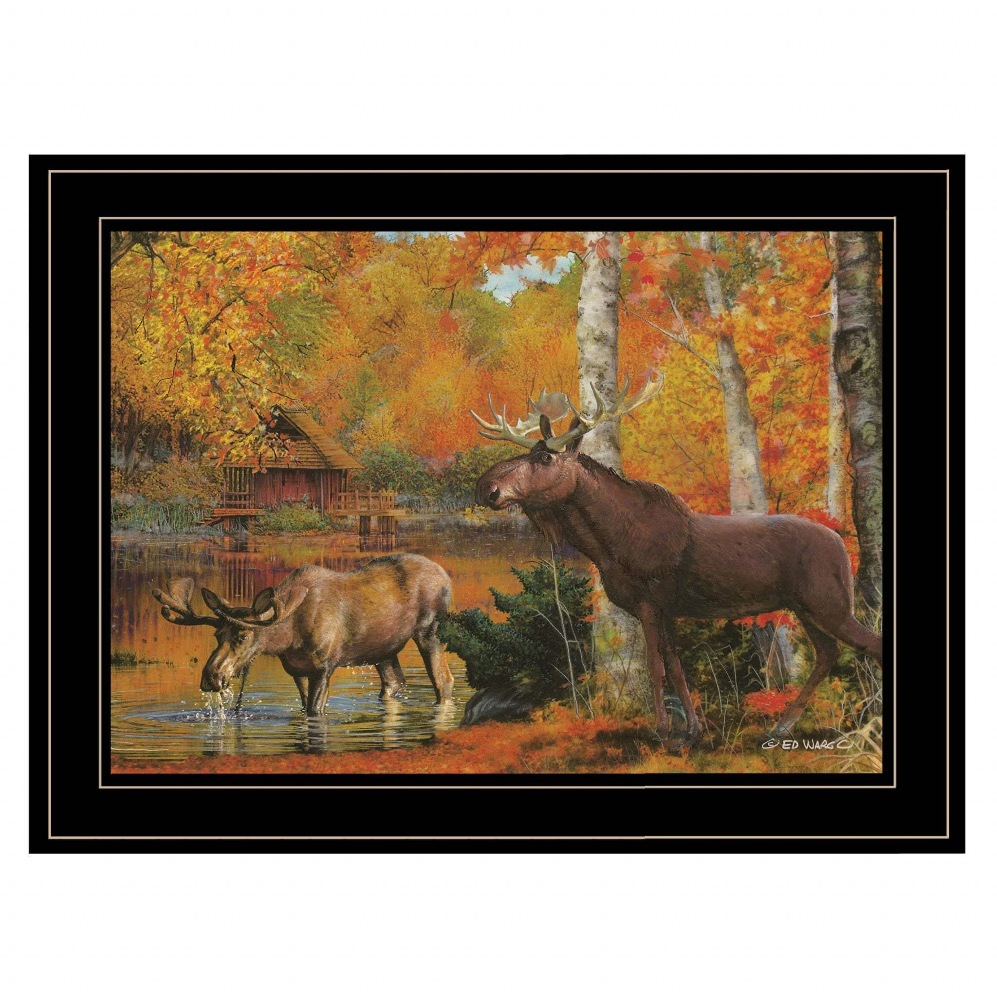 Peaceful Retreat 3 Black Framed Print Wall Art - Image 2