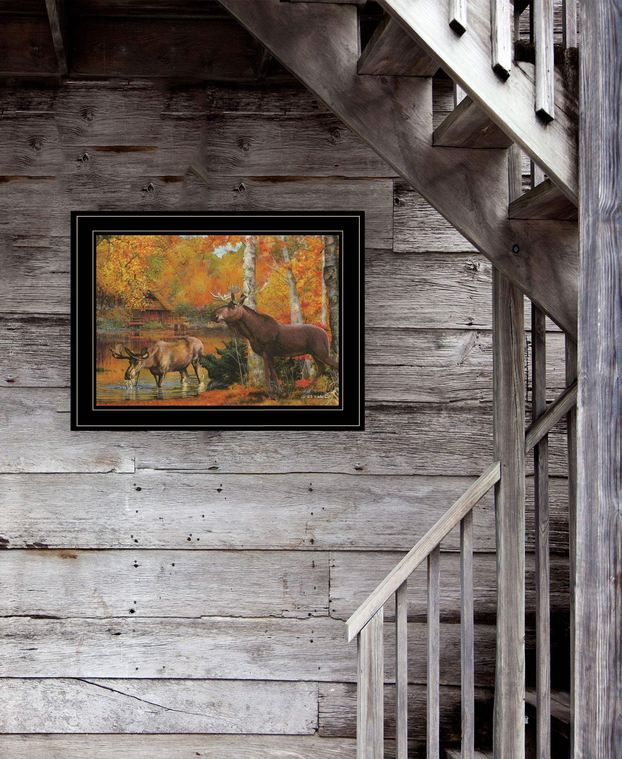 Peaceful Retreat 3 Black Framed Print Wall Art - Image 5