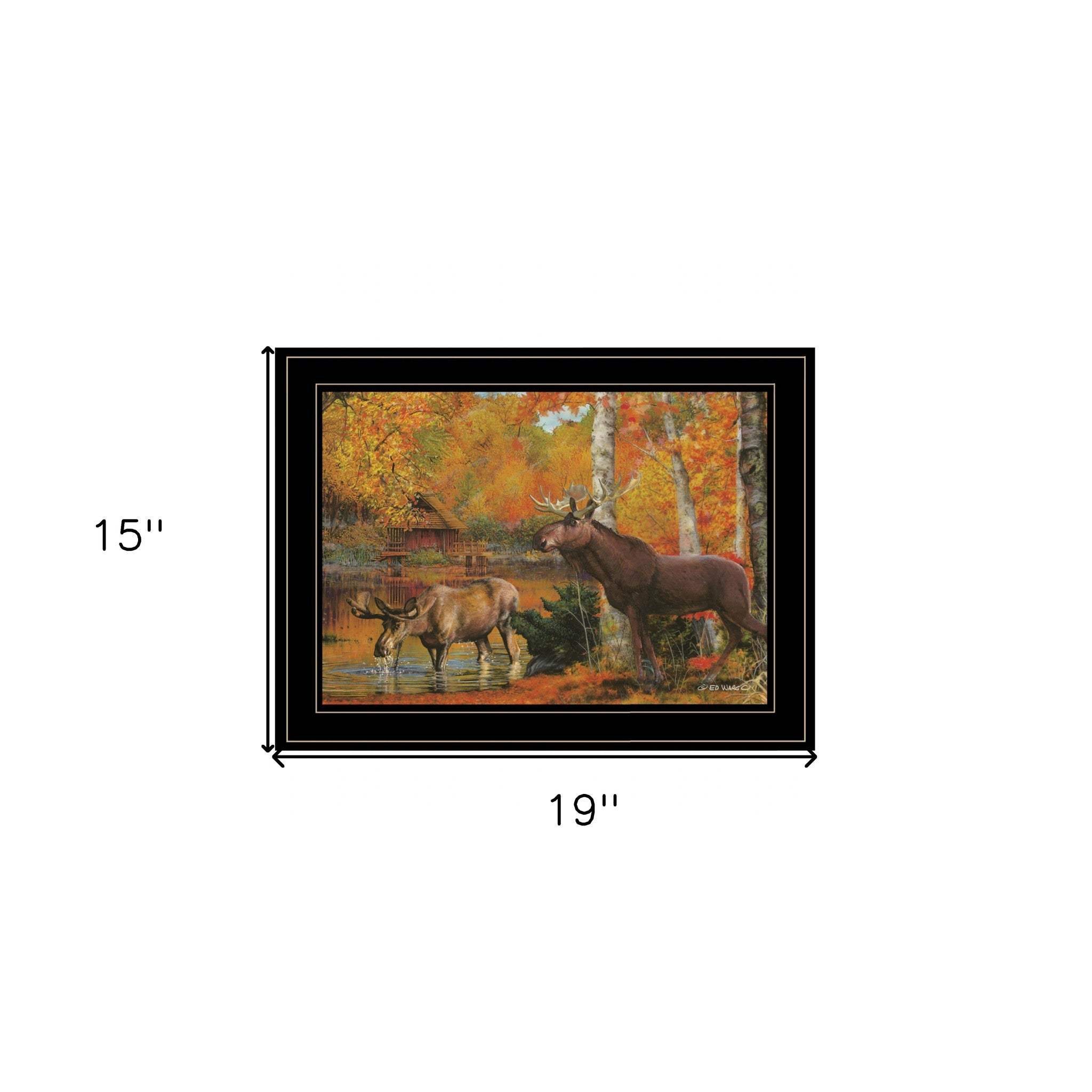 Peaceful Retreat 3 Black Framed Print Wall Art - Image 6