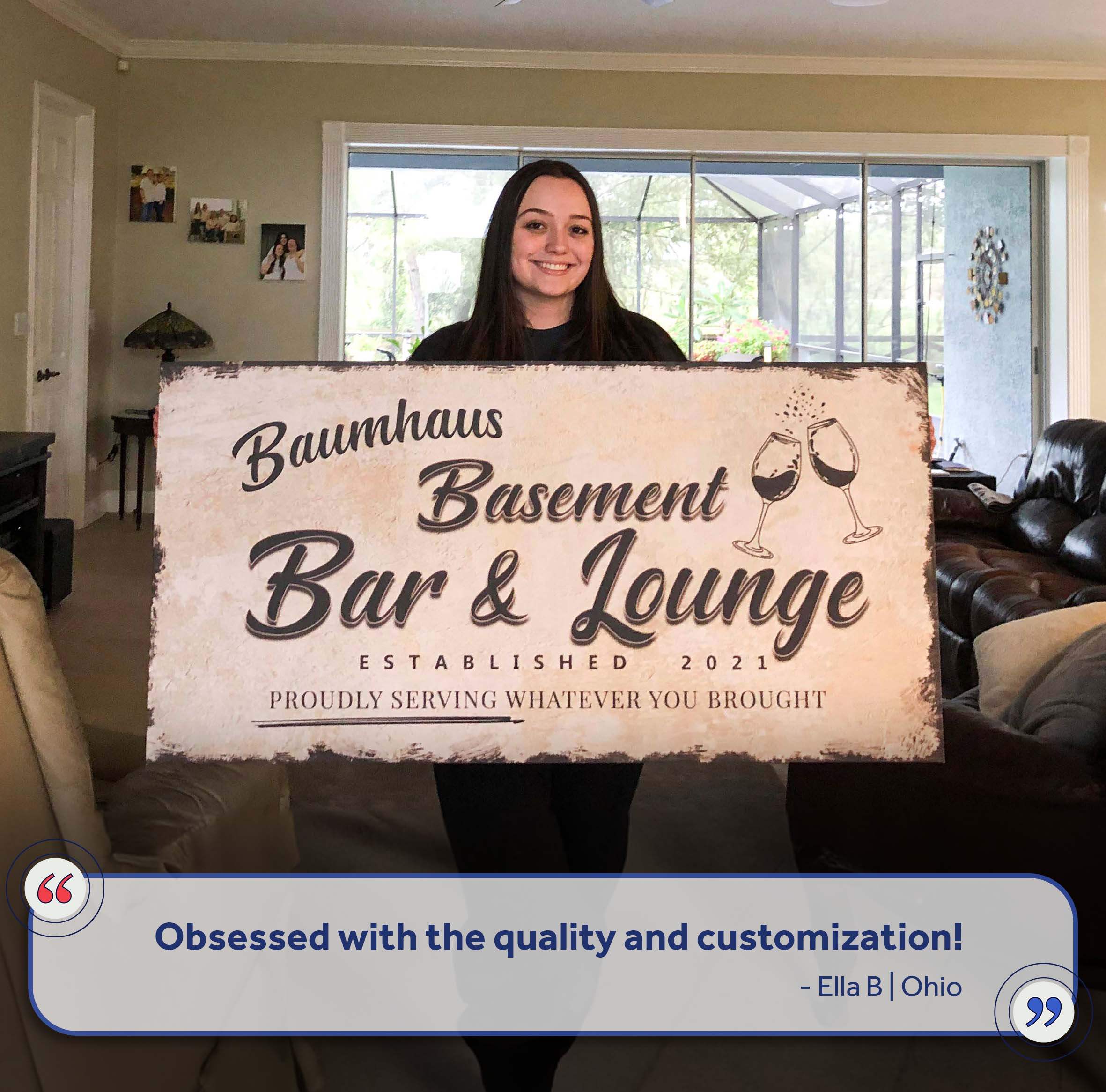 Personalized Basement Bar Sign: Custom Bar Signs for Home Bar – Perfect Man Cave Wall Decor - Image 6