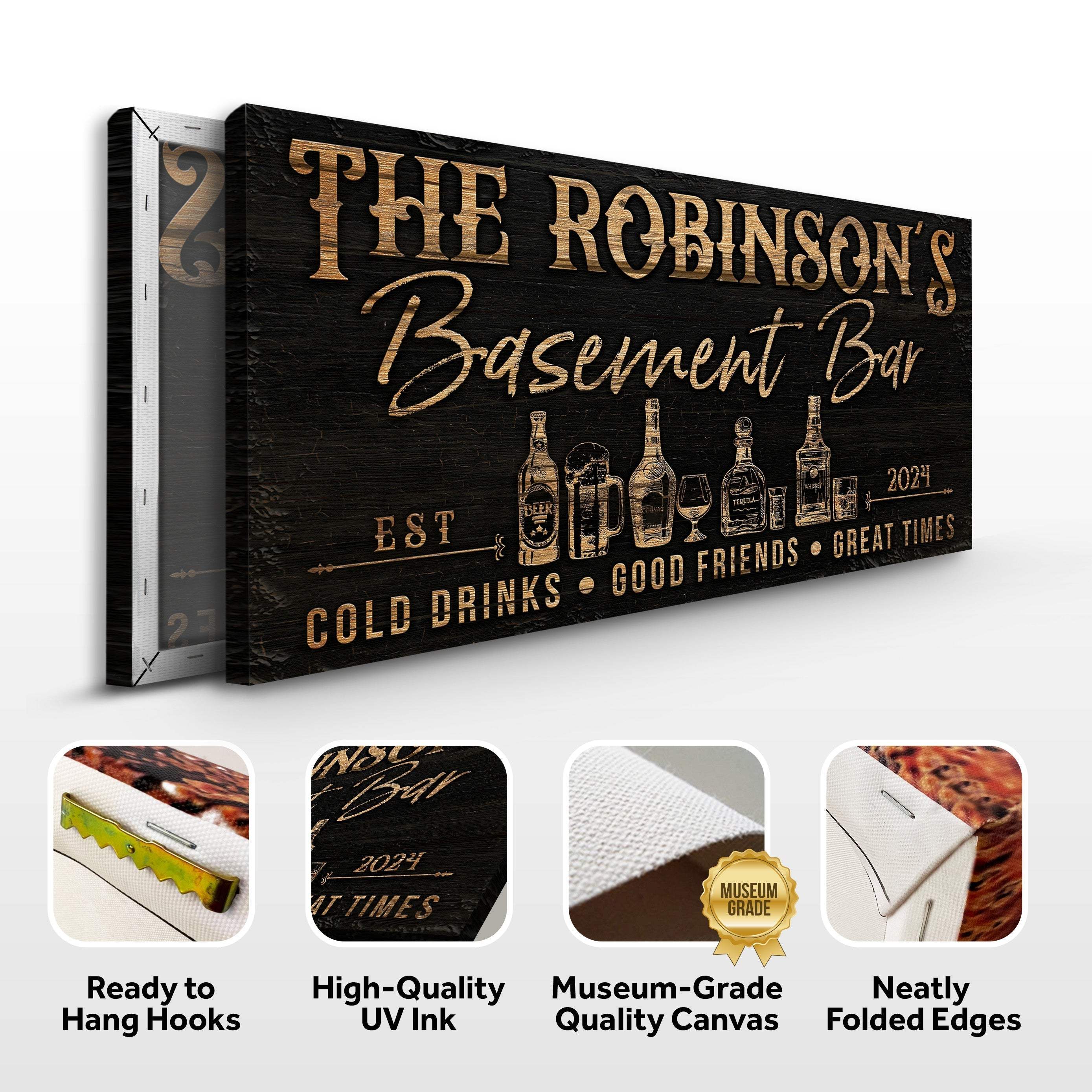 Personalized Basement Bar Sign III - Image 4