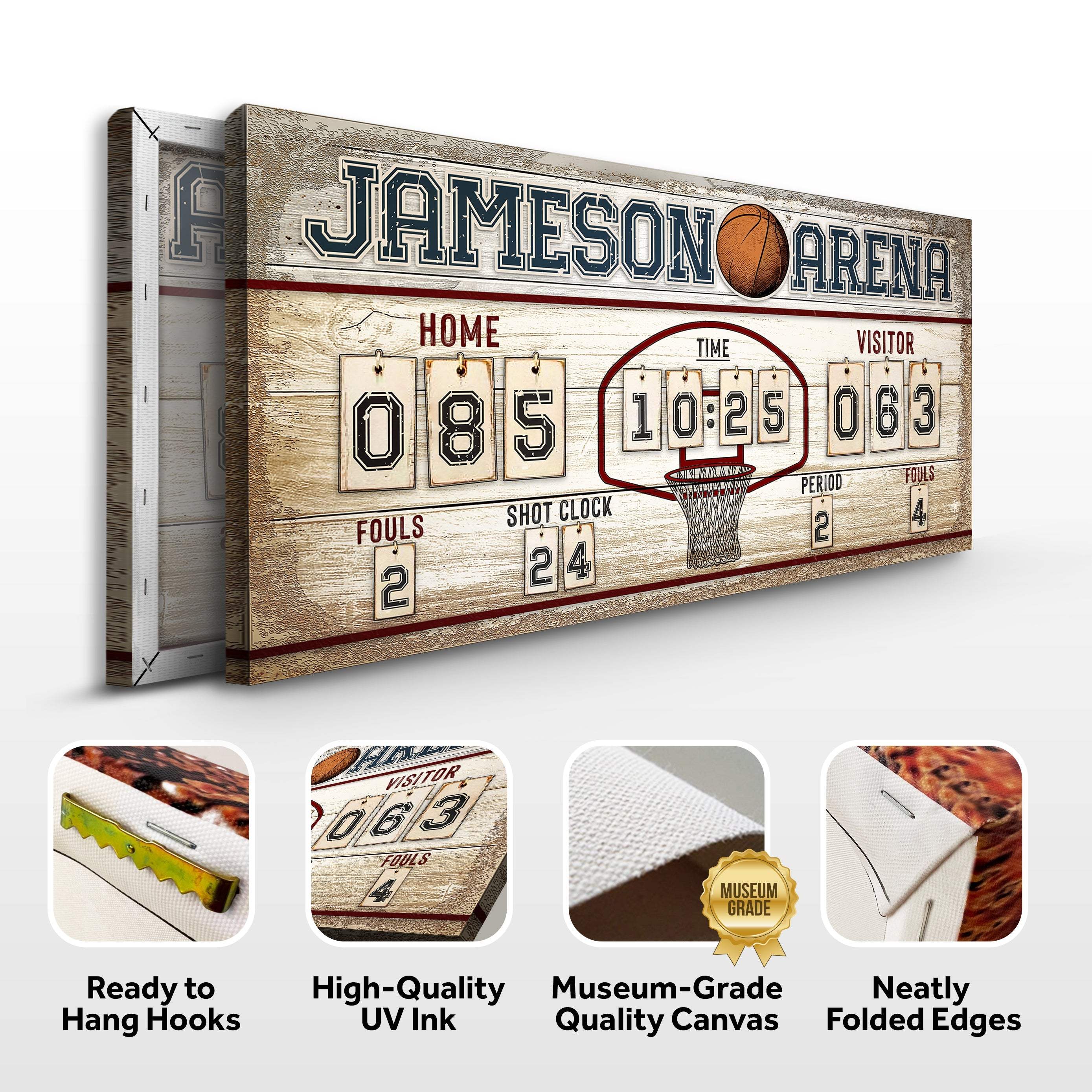 Personalized Basketball Scoreboard Sign - Image 4