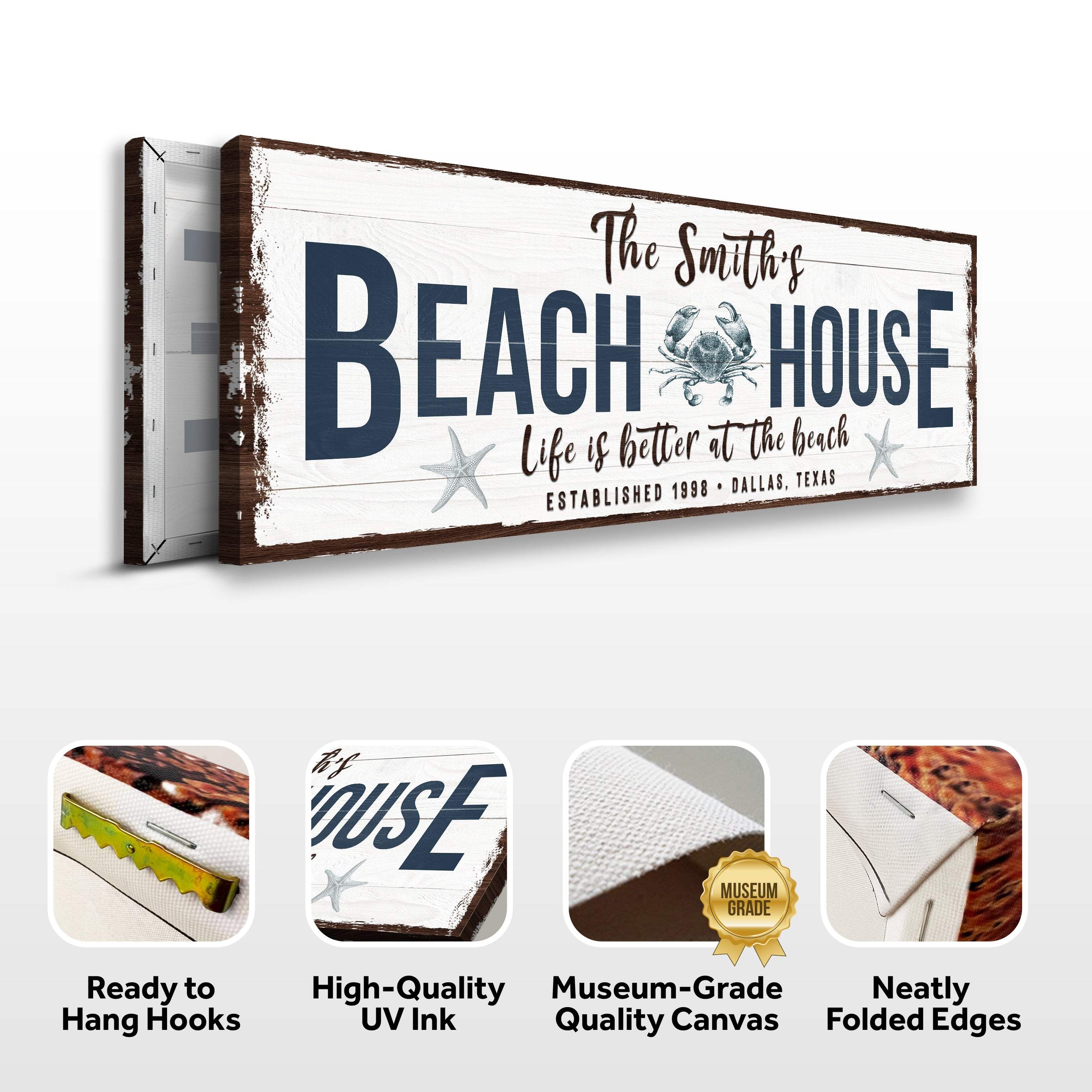 Personalized Beach House Sign - Image 5