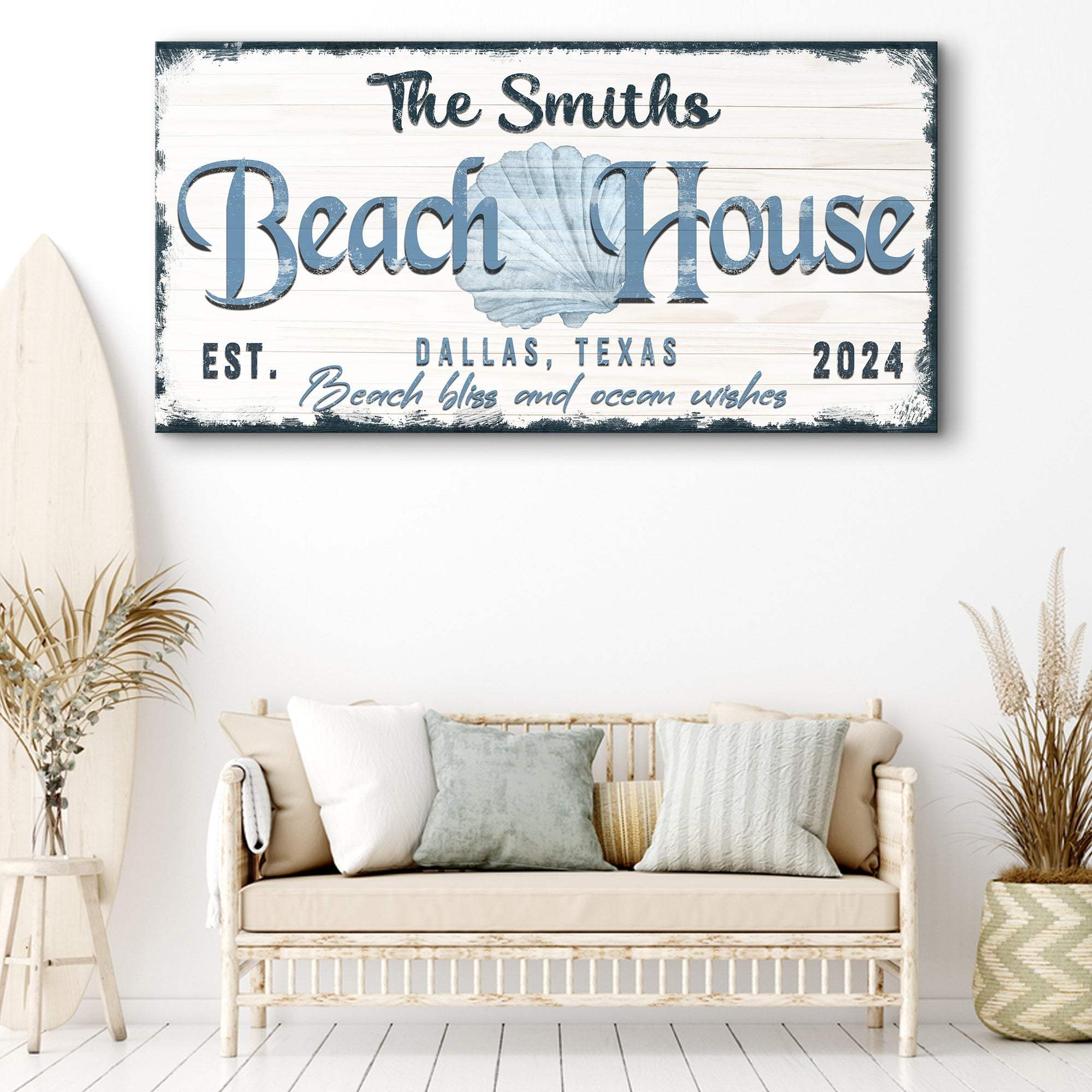 Personalized Beach House Sign IV - Image 3