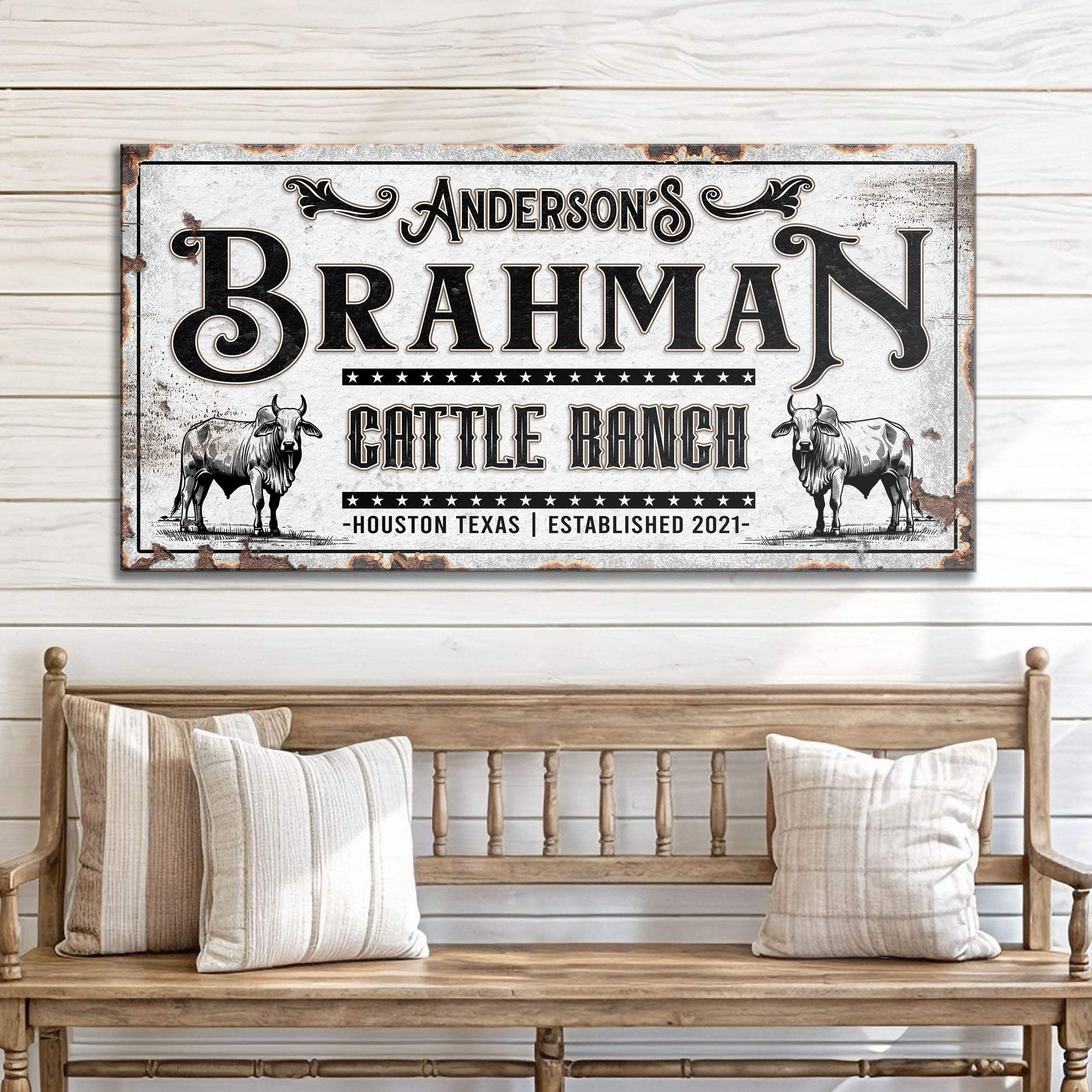 Personalized Brahman Cattle Sign - Image 2