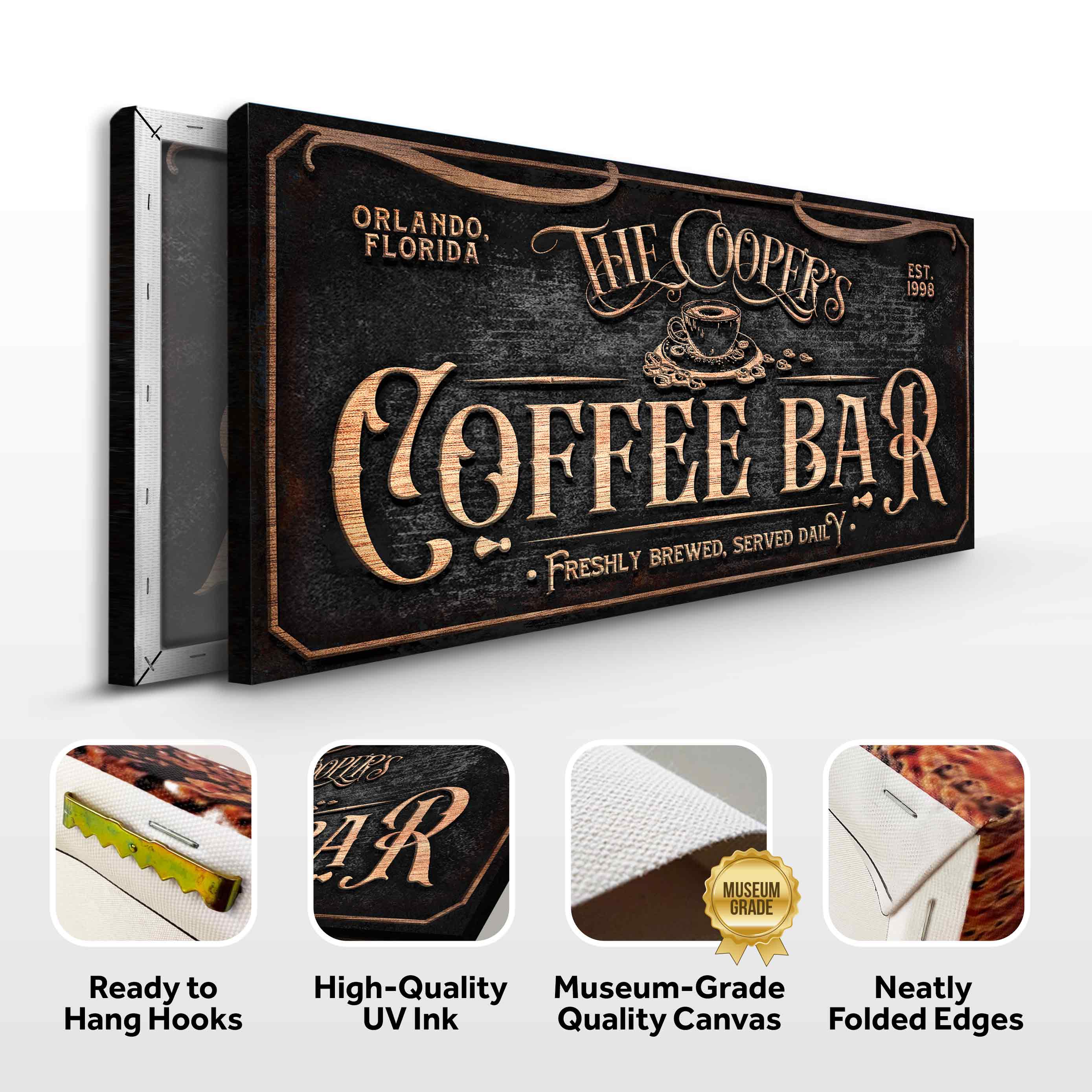 Personalized Coffee Bar Sign V - Image 5