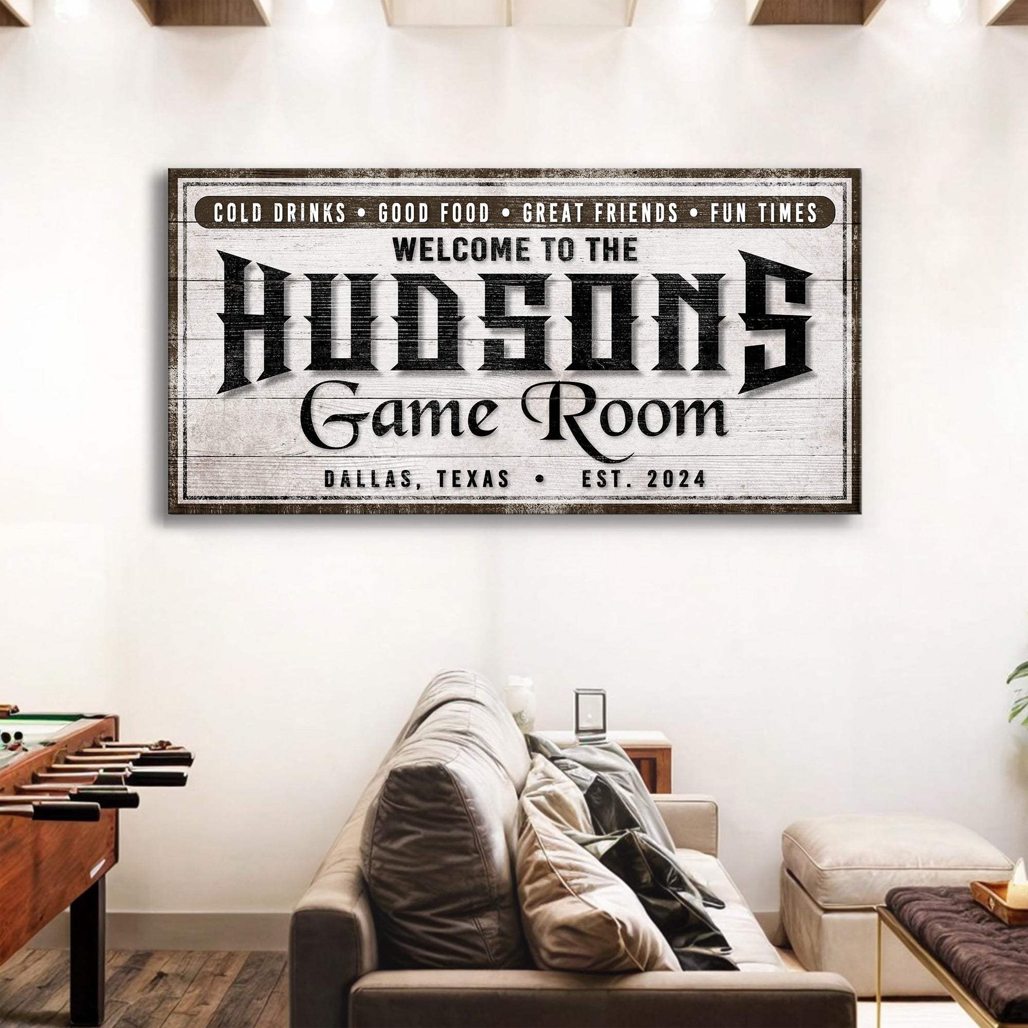 Personalized Game Room Sign IV - Image 3