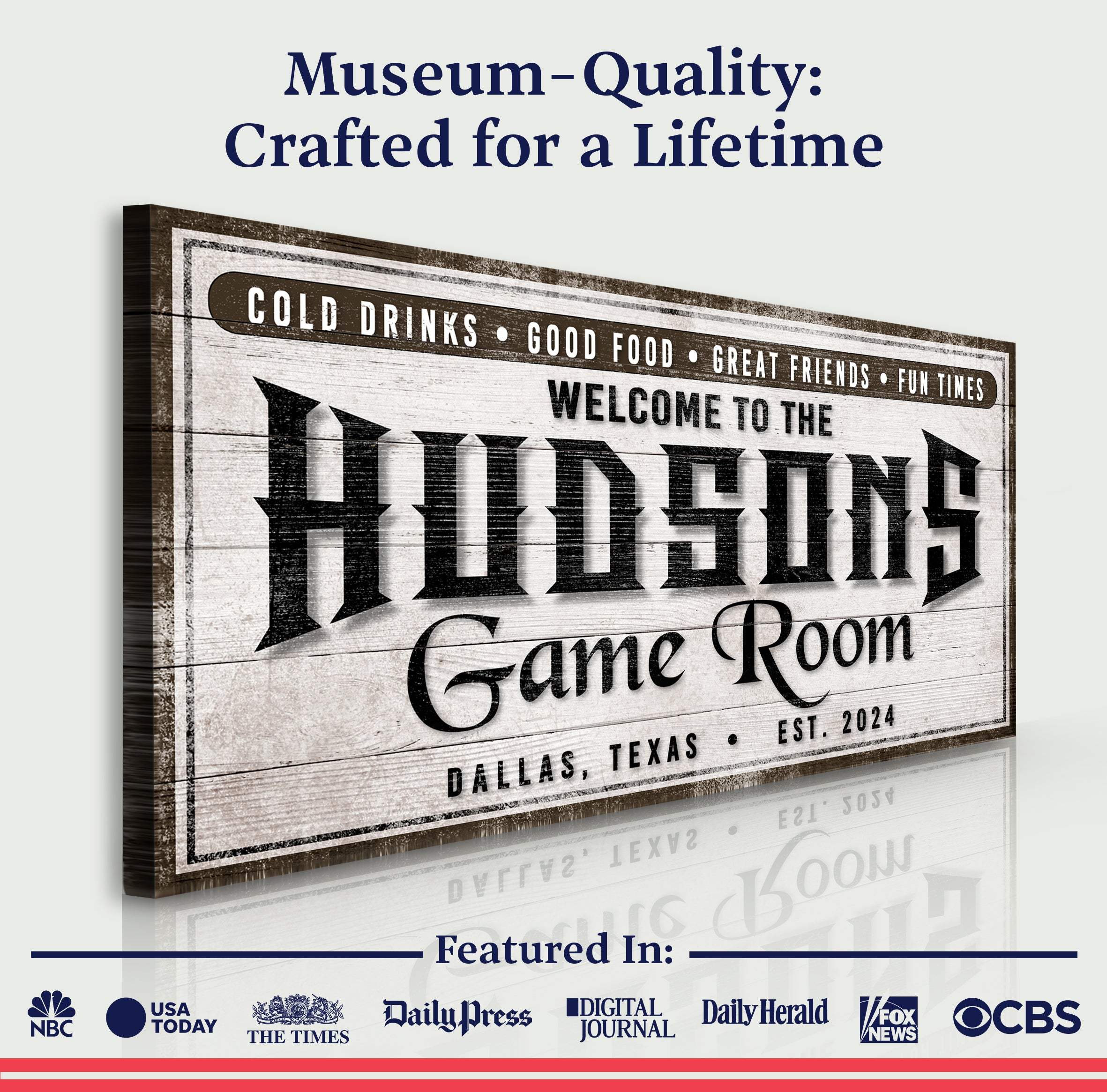 Personalized Game Room Sign IV - Image 4