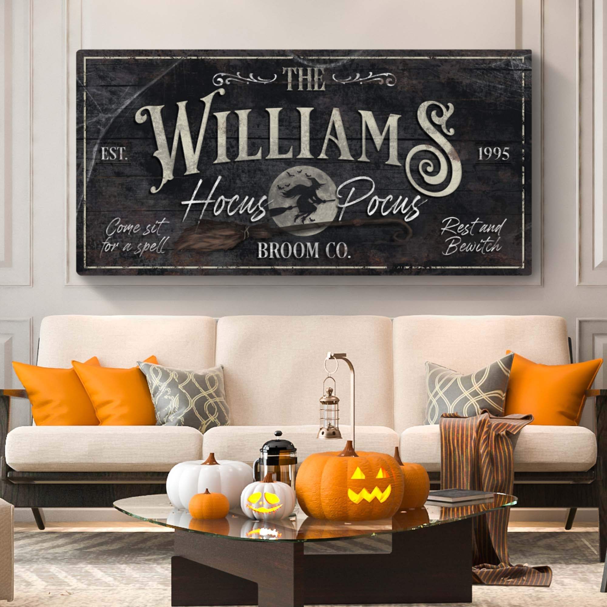 Personalized Hocus Pocus Halloween Sign II - Image 2