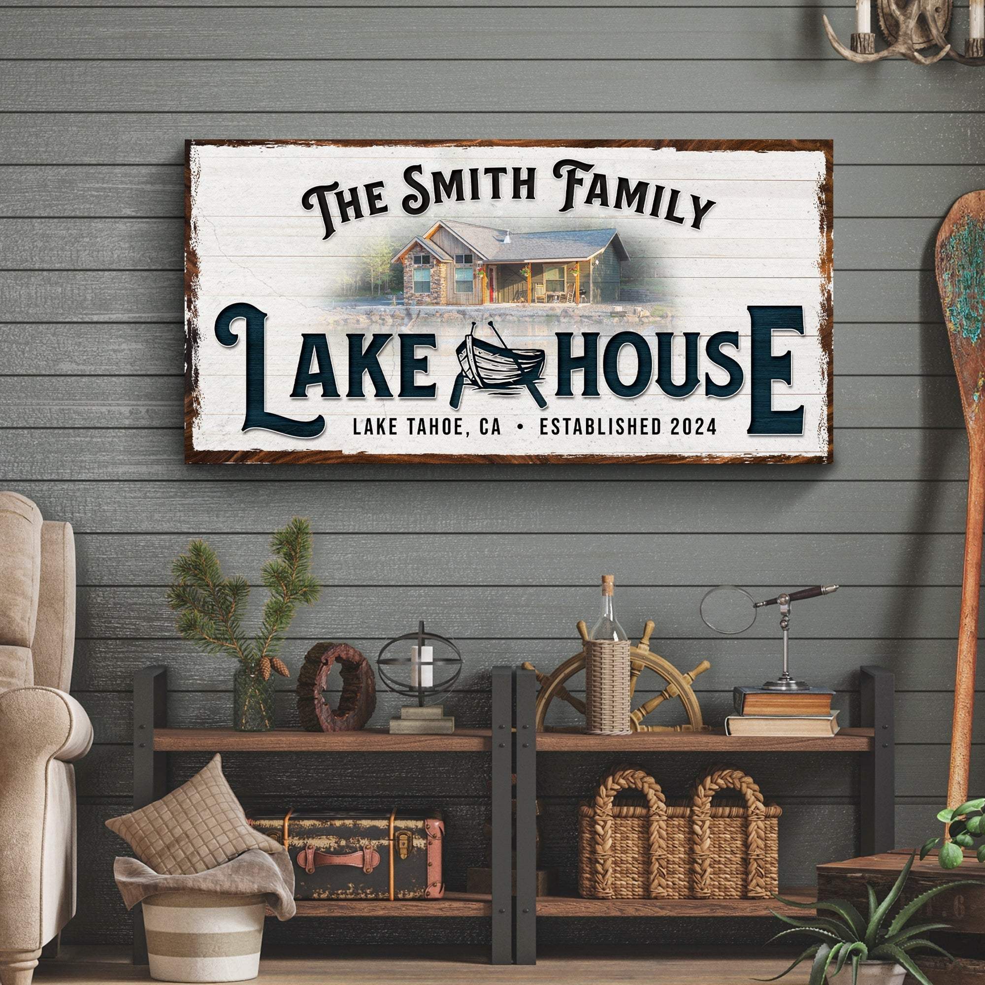 Personalized Lake House Sign - Image 3