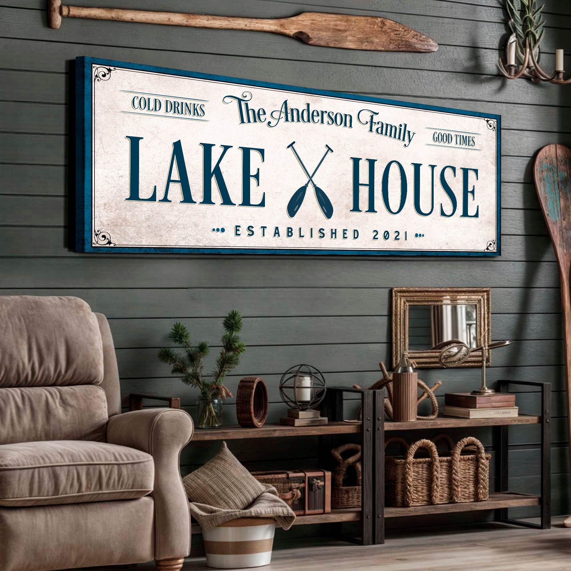 Personalized Lake House Sign IV - Image 2