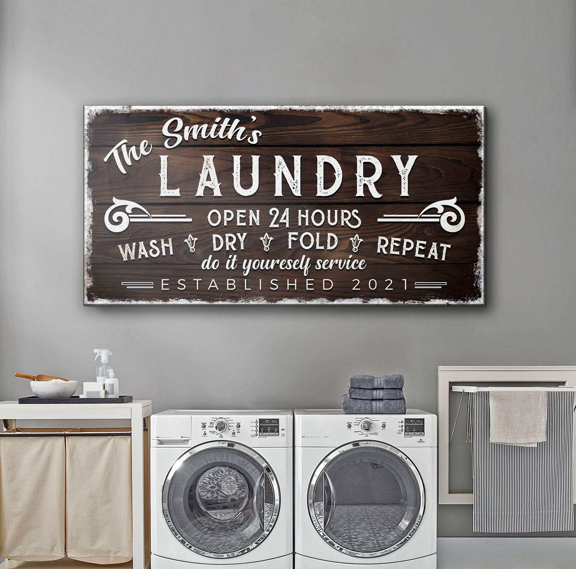 Personalized Laundry Room Sign III - Image 2