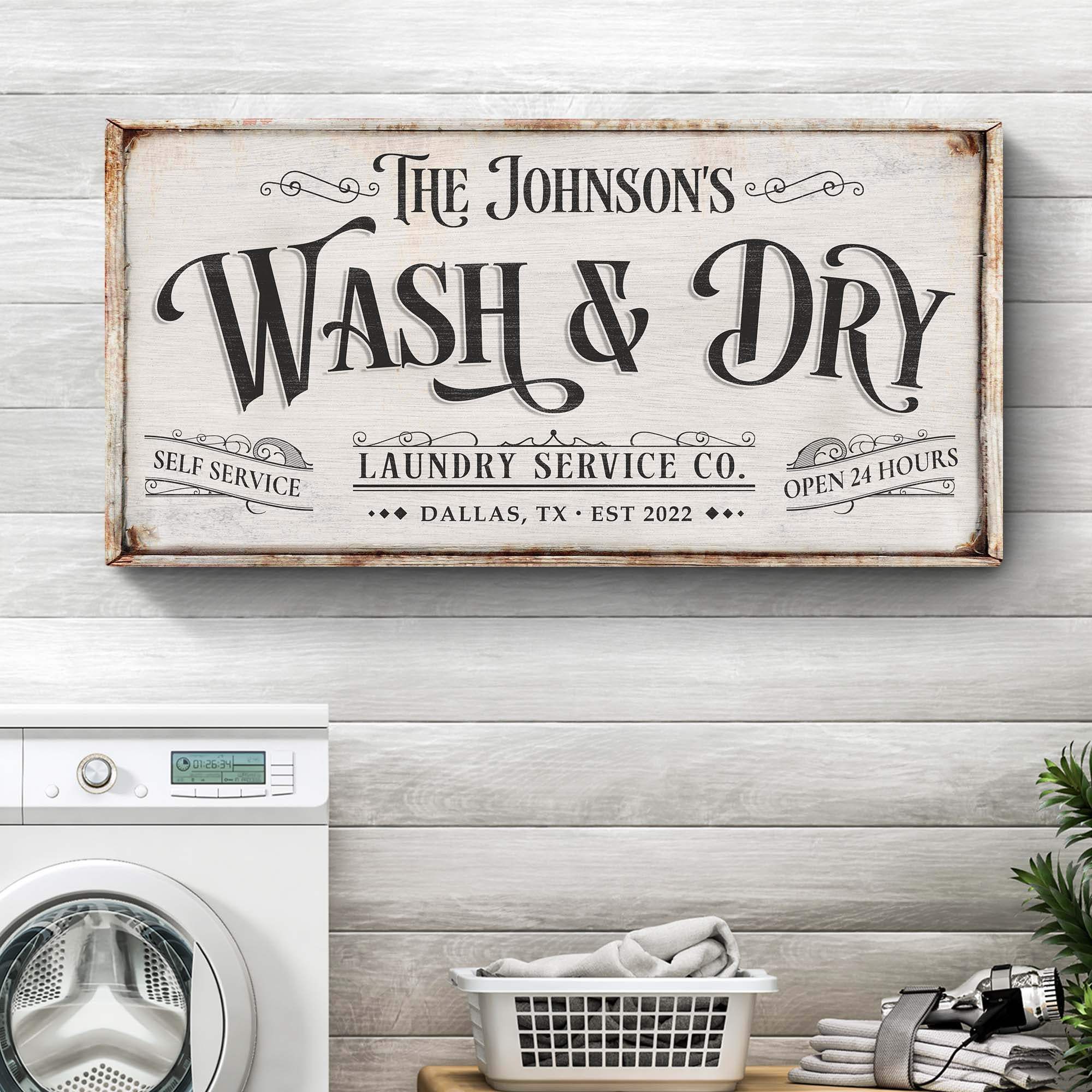 Personalized Laundry Service Sign - Image 2