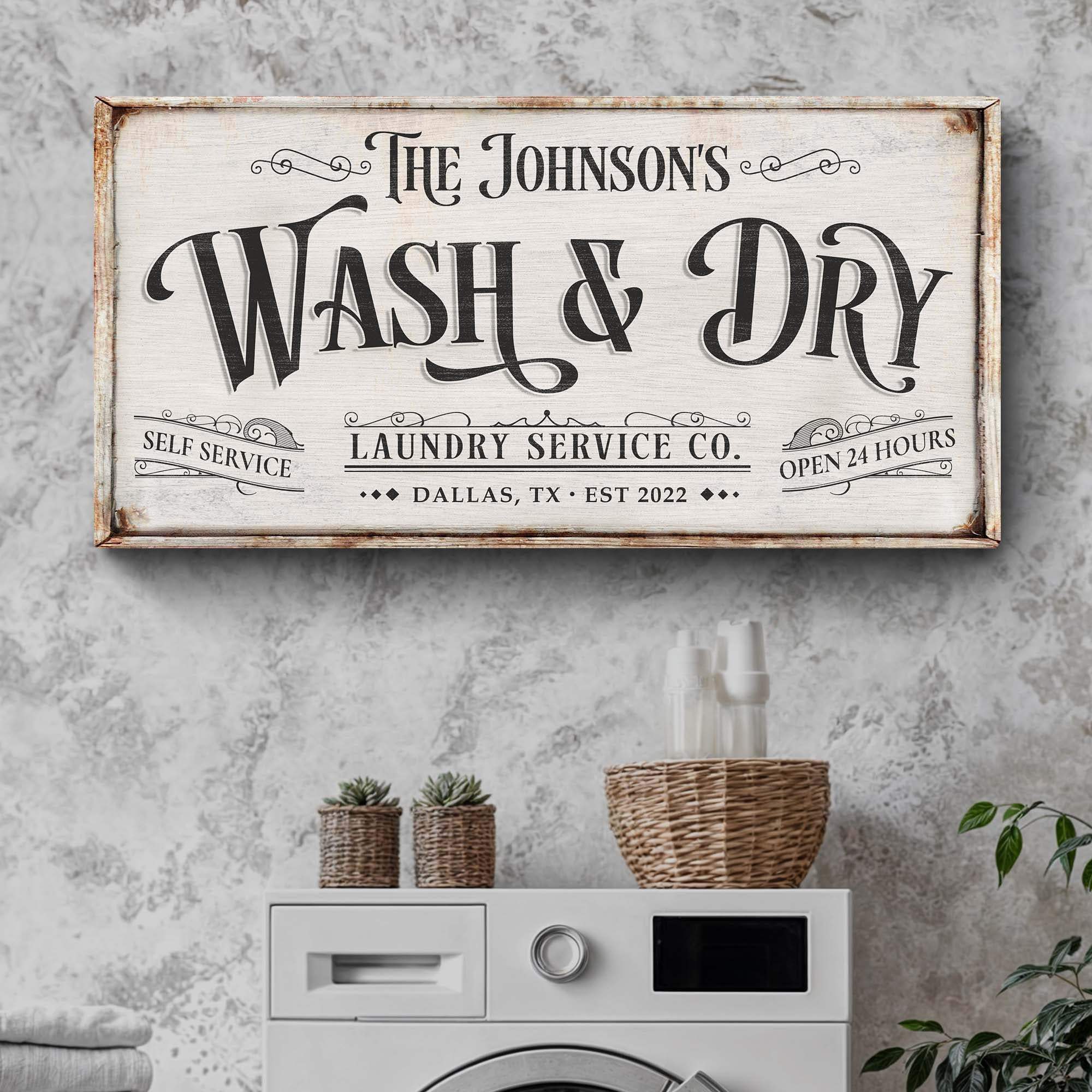 Personalized Laundry Service Sign - Image 3