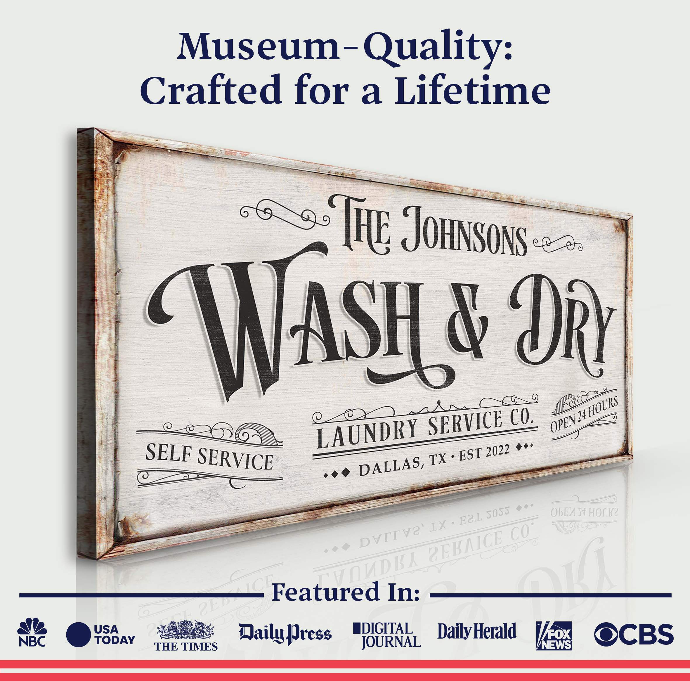 Personalized Laundry Service Sign - Image 4