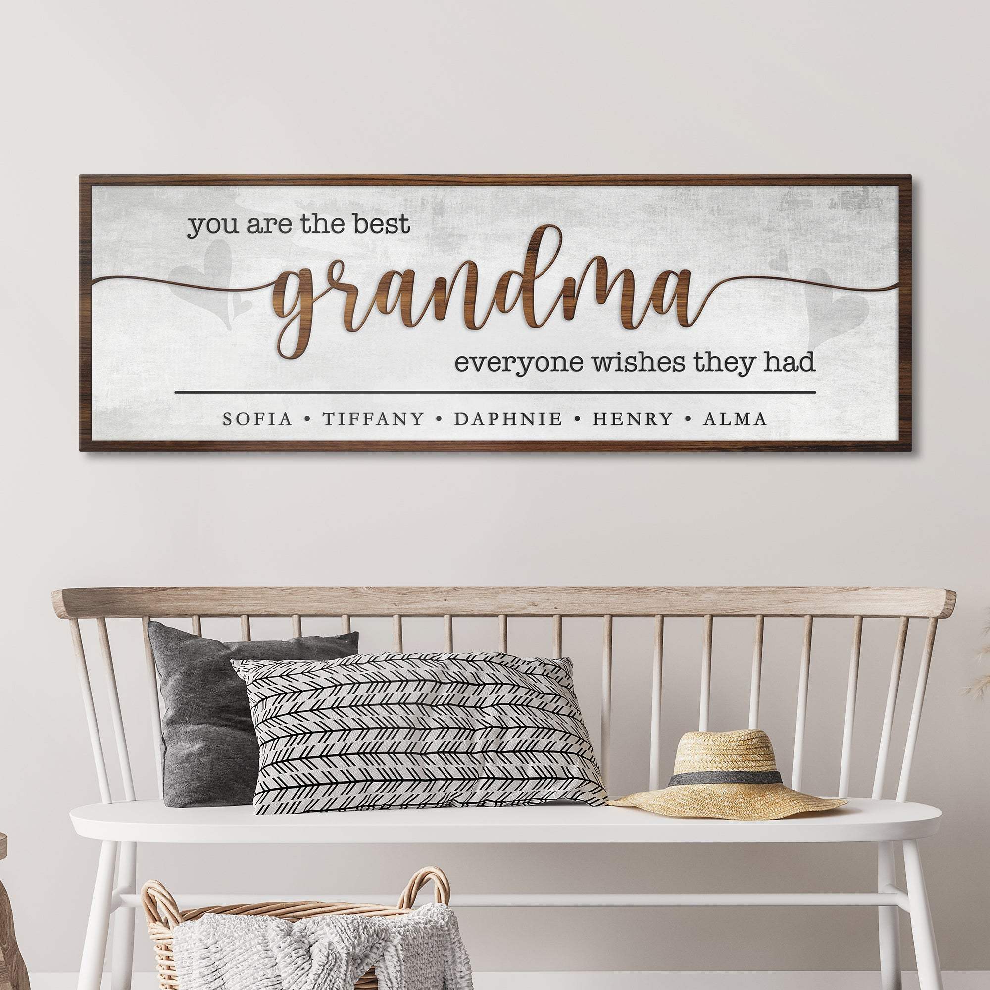 Personalized Mothers Day Gift for Grandma Sign II - Image 2