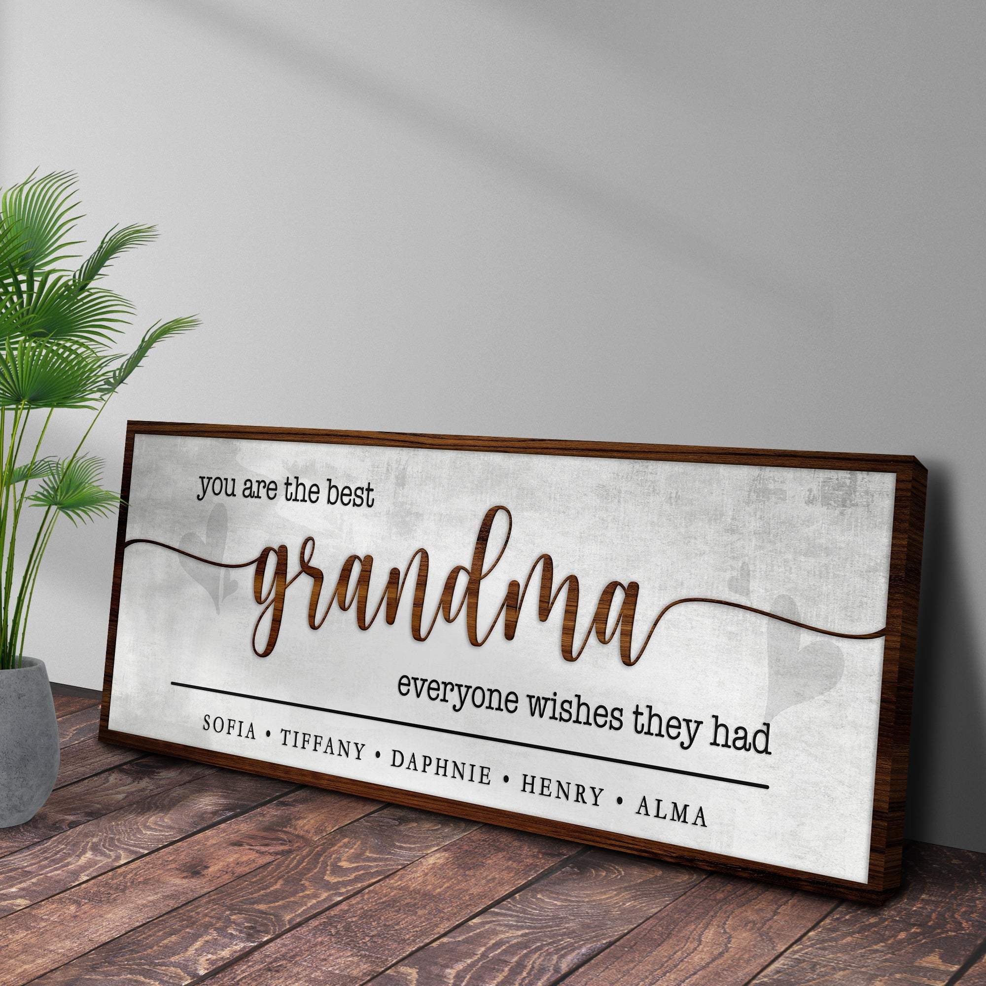 Personalized Mothers Day Gift for Grandma Sign II - Image 3