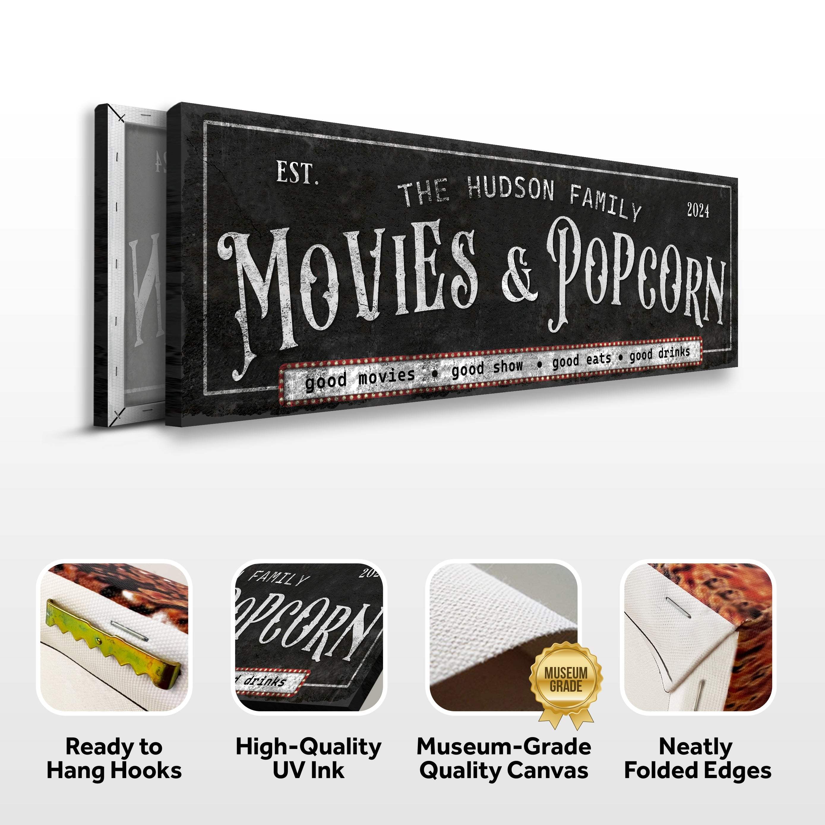 Personalized Movies & Popcorn Sign II - Image 5