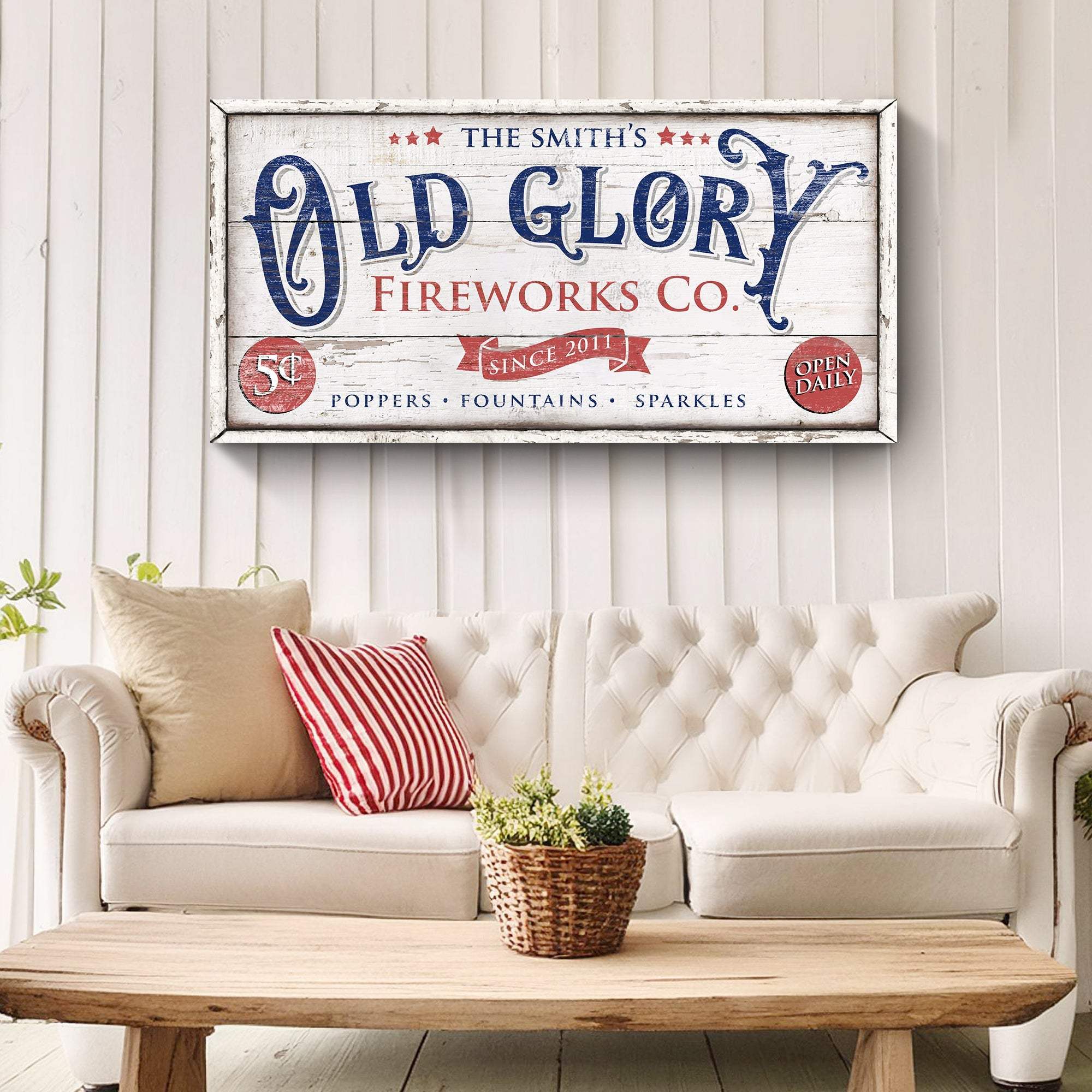 Personalized Old Glory Firework Co Sign - Image 2