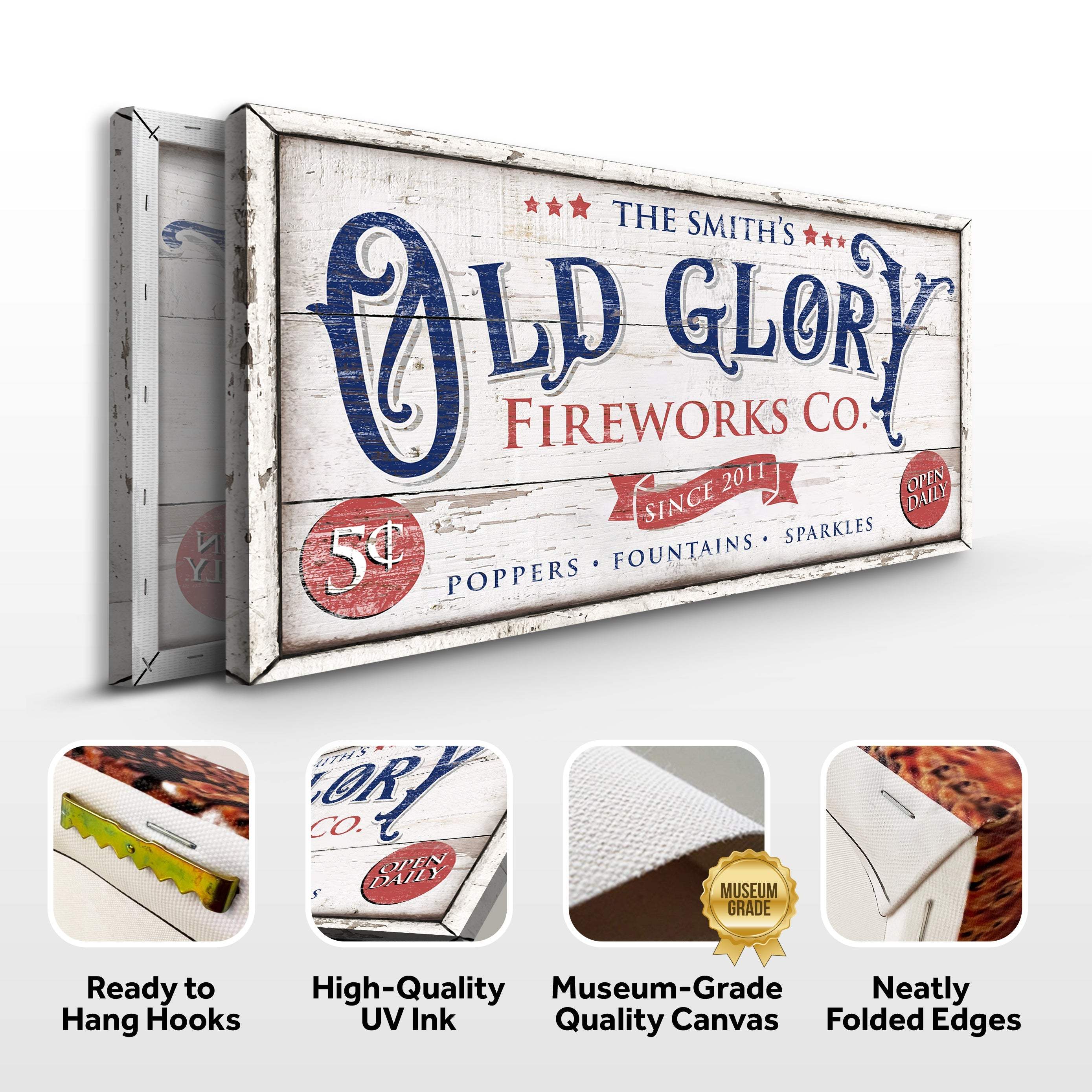 Personalized Old Glory Firework Co Sign - Image 5