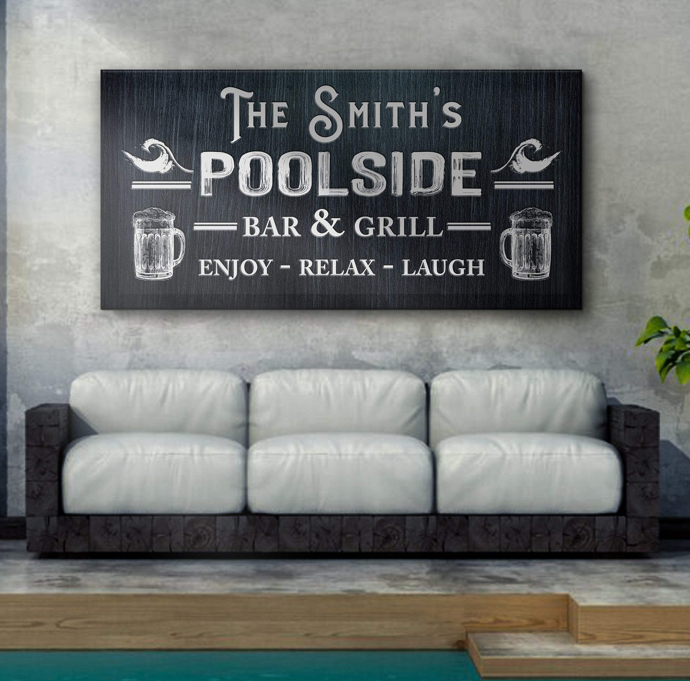 Personalized Poolside Bar And Grill Sign II - Image 2