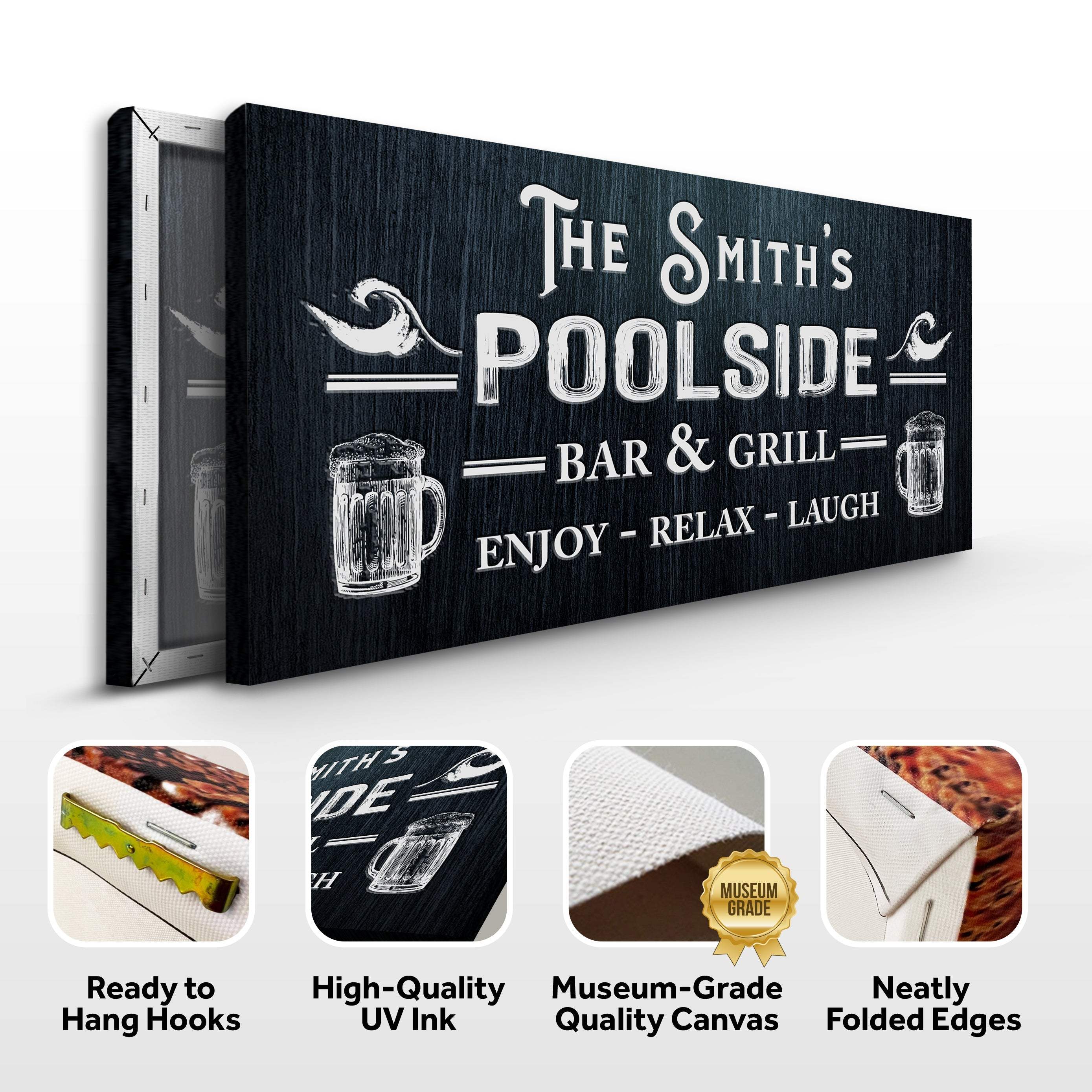 Personalized Poolside Bar And Grill Sign II - Image 4
