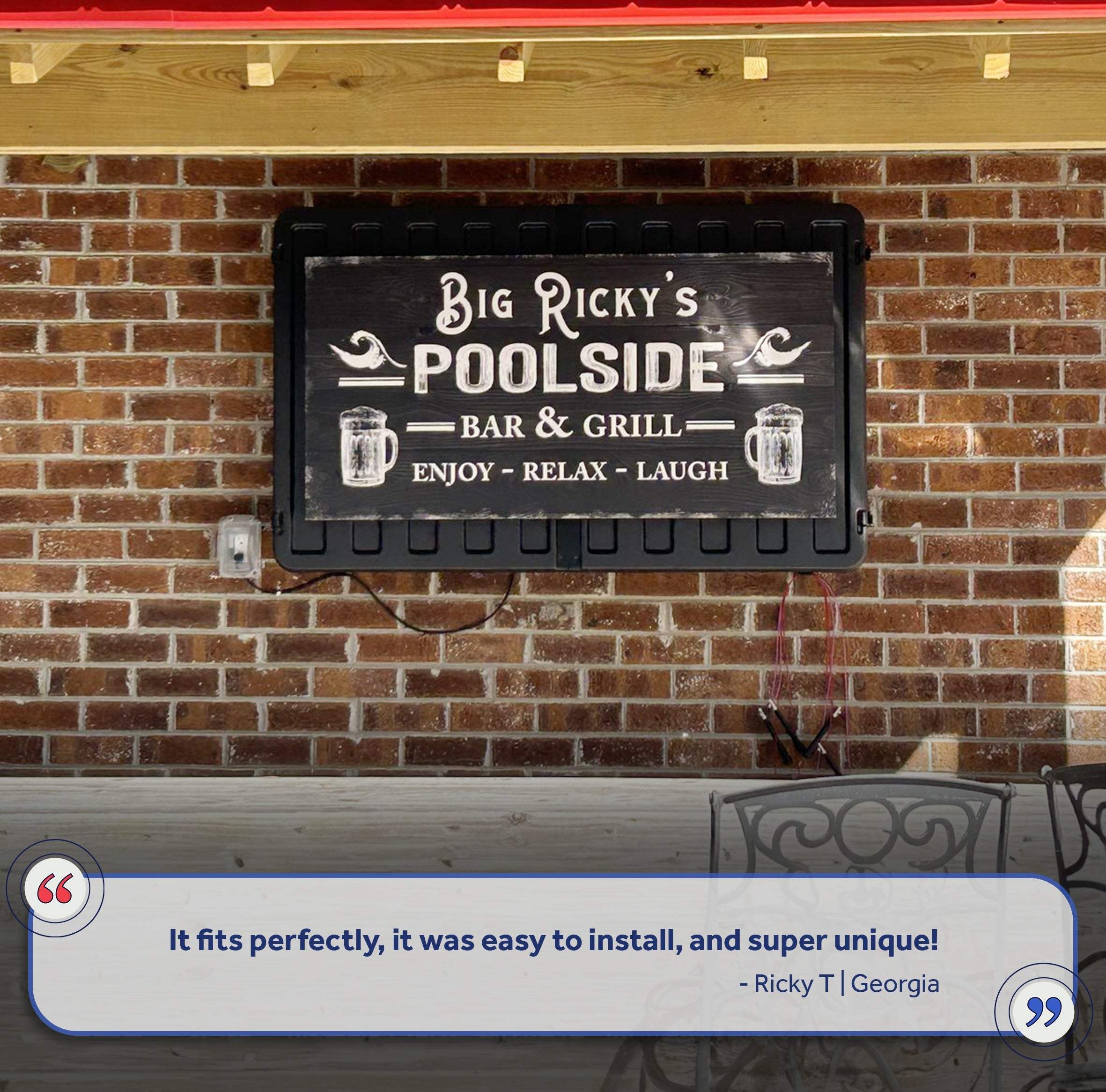 Personalized Poolside Bar And Grill Sign II - Image 6