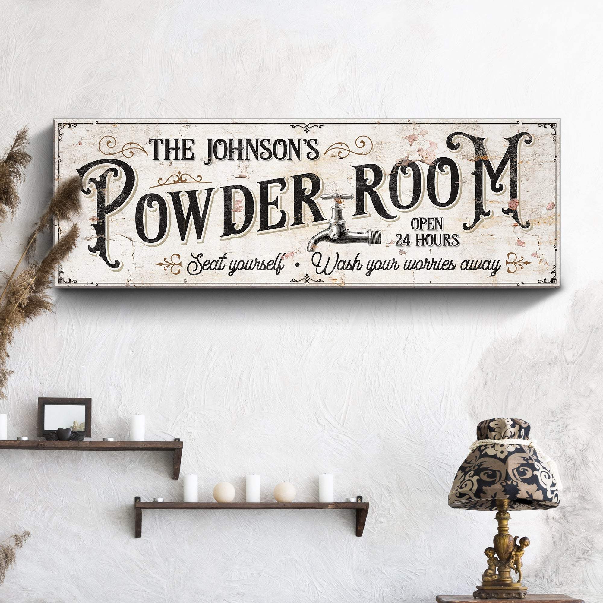 Personalized Powder Room Sign - Image 2