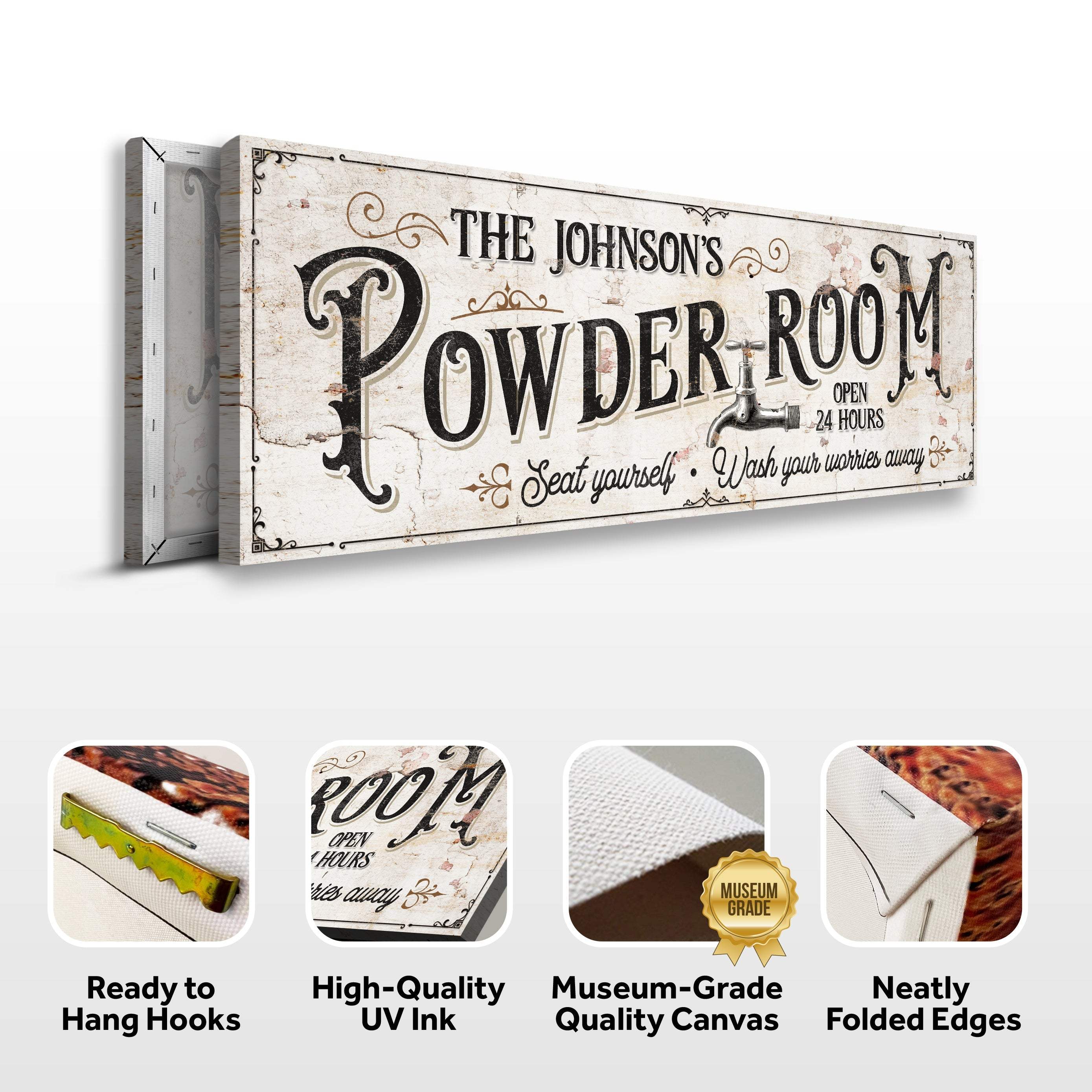 Personalized Powder Room Sign - Image 4