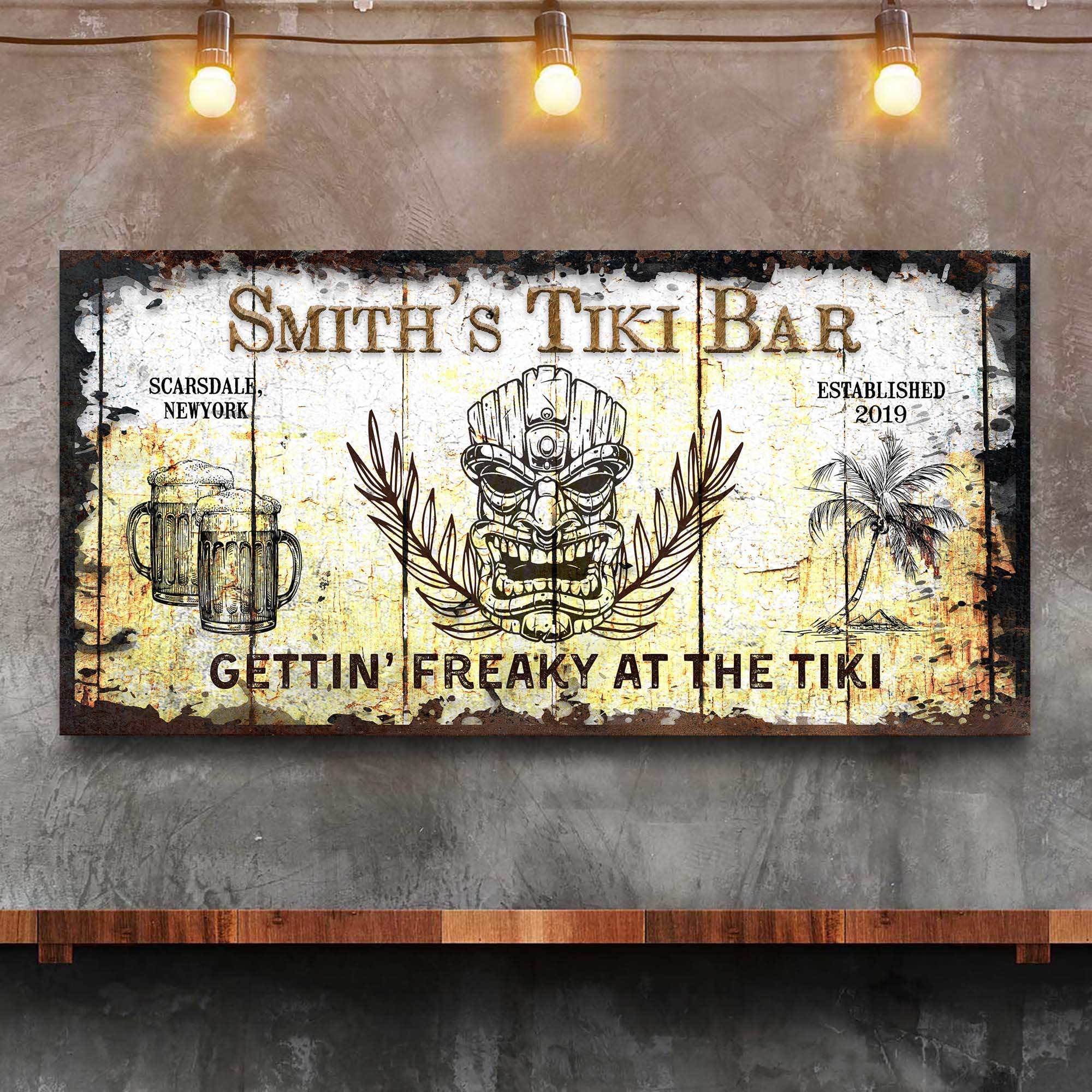Personalized Tiki Bar Sign: Custom Bar Signs for Home Bar – Ideal For Your Basement Bar Or Man Cave Decor - Image 2