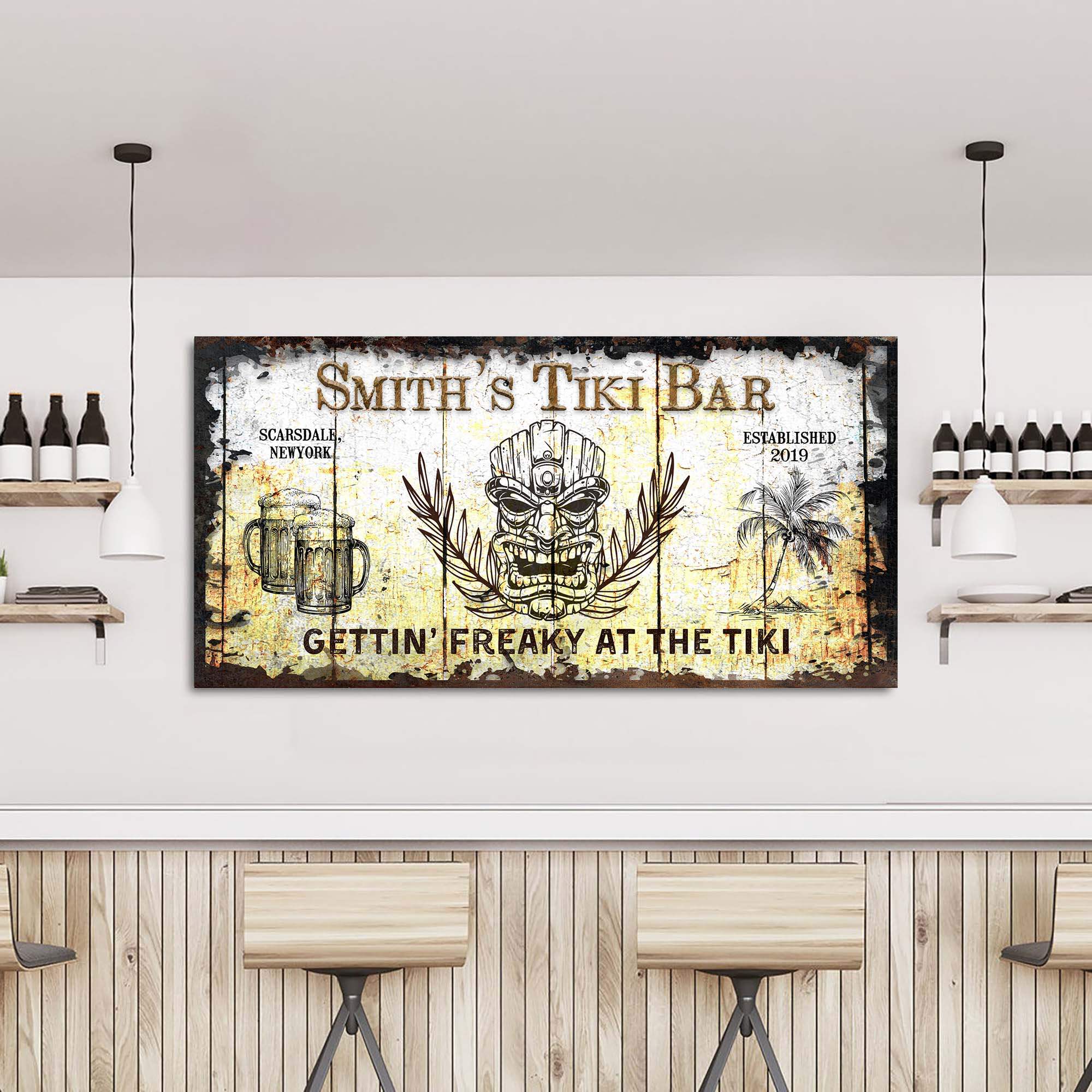 Personalized Tiki Bar Sign: Custom Bar Signs for Home Bar – Ideal For Your Basement Bar Or Man Cave Decor - Image 3
