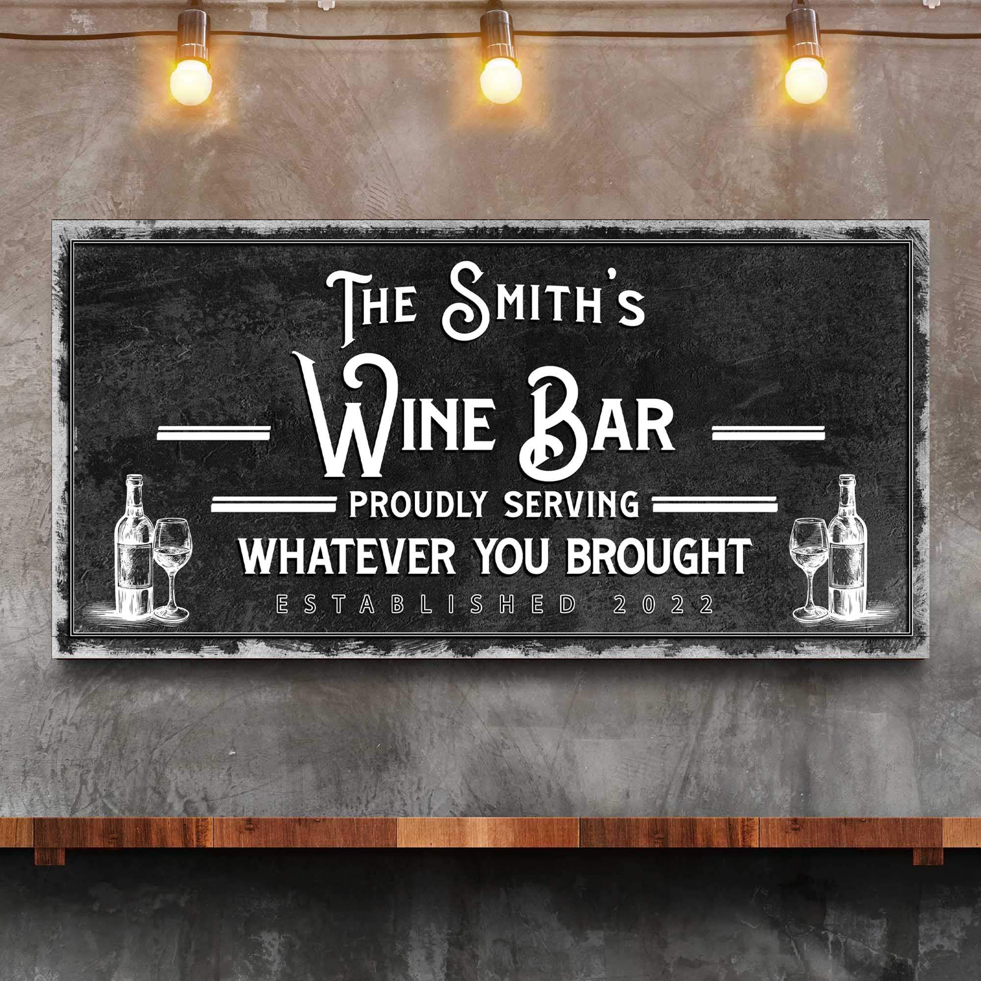 Personalized Wine Bar Sign - Image 2