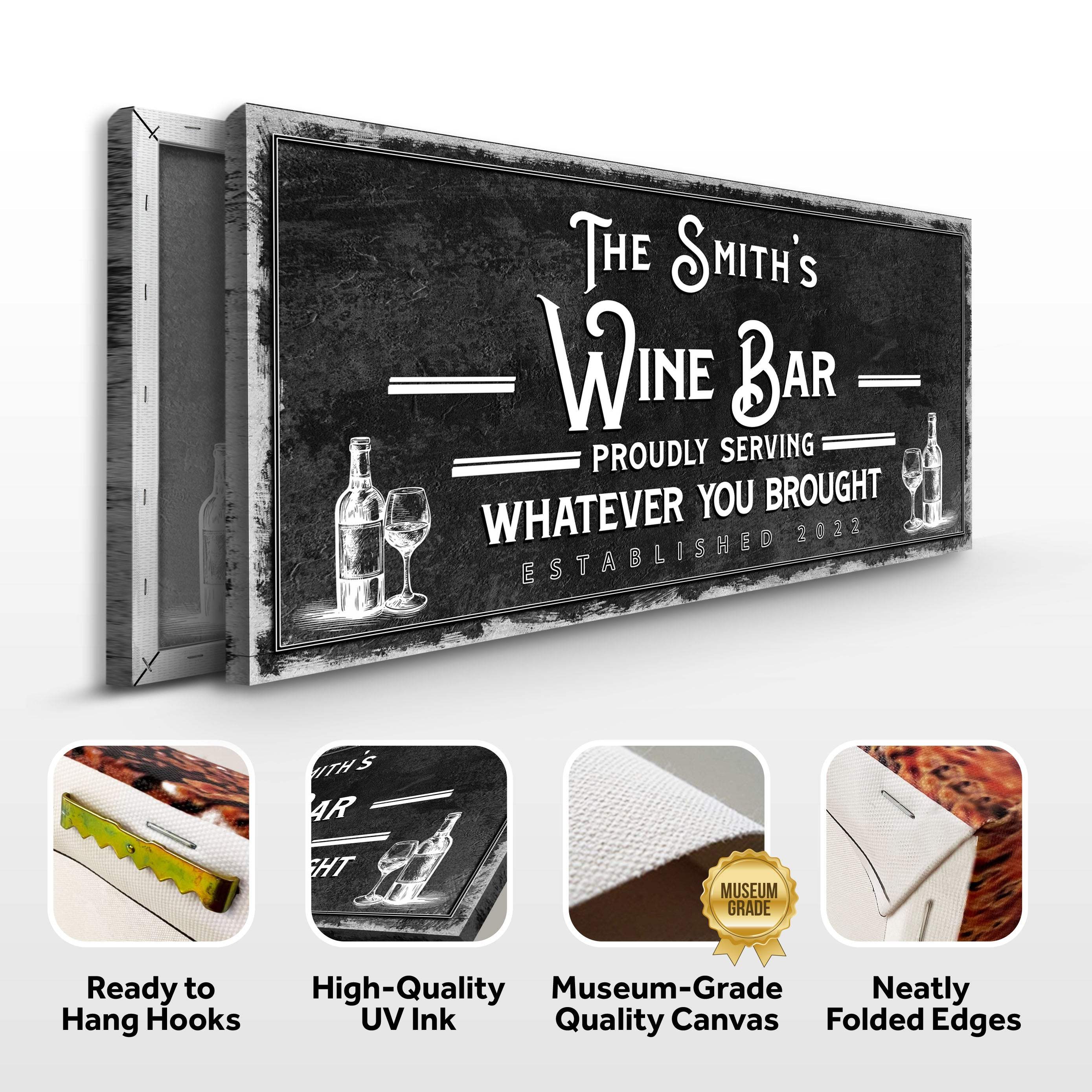 Personalized Wine Bar Sign - Image 4