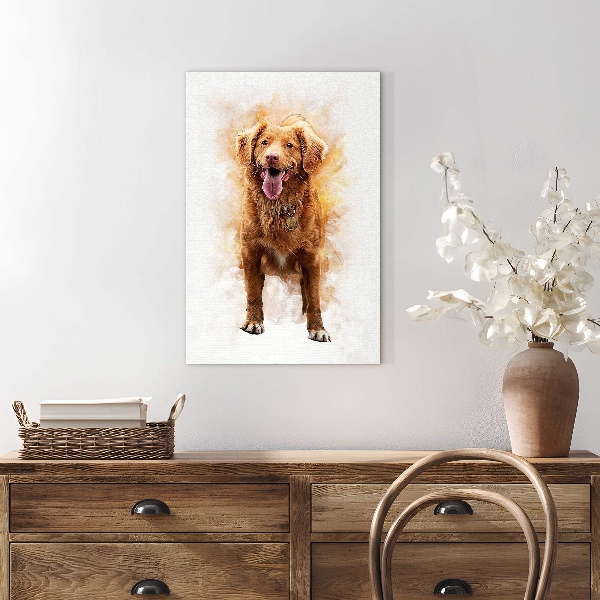 Pet Memorial Portrait Watercolor Sign - Image 3