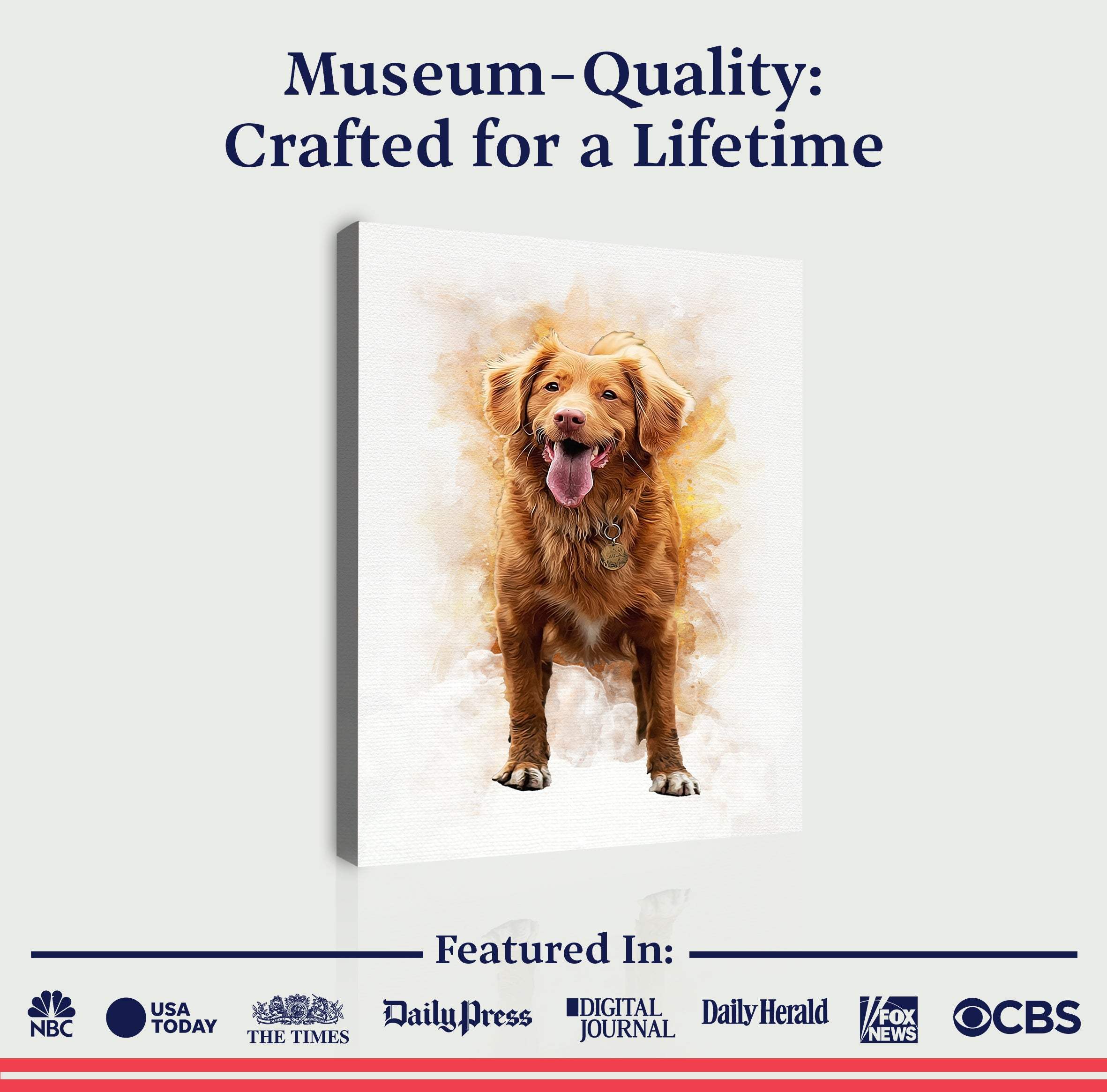 Pet Memorial Portrait Watercolor Sign - Image 4