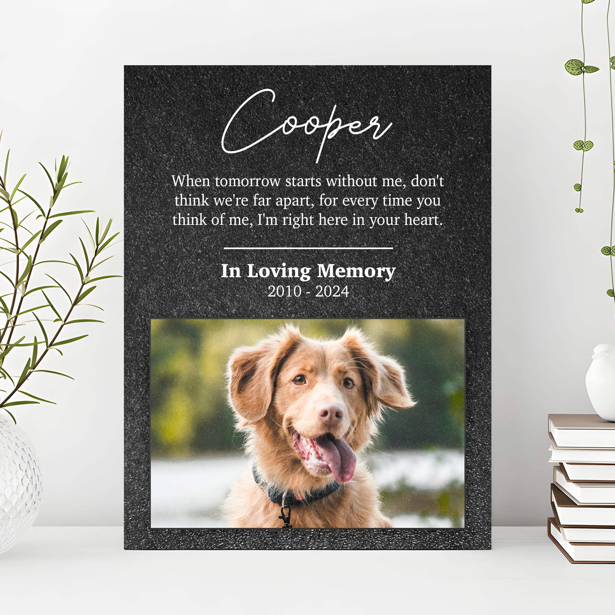 Pet Memorial Portrait Watercolor Sign Here In Your Heart - Image 2