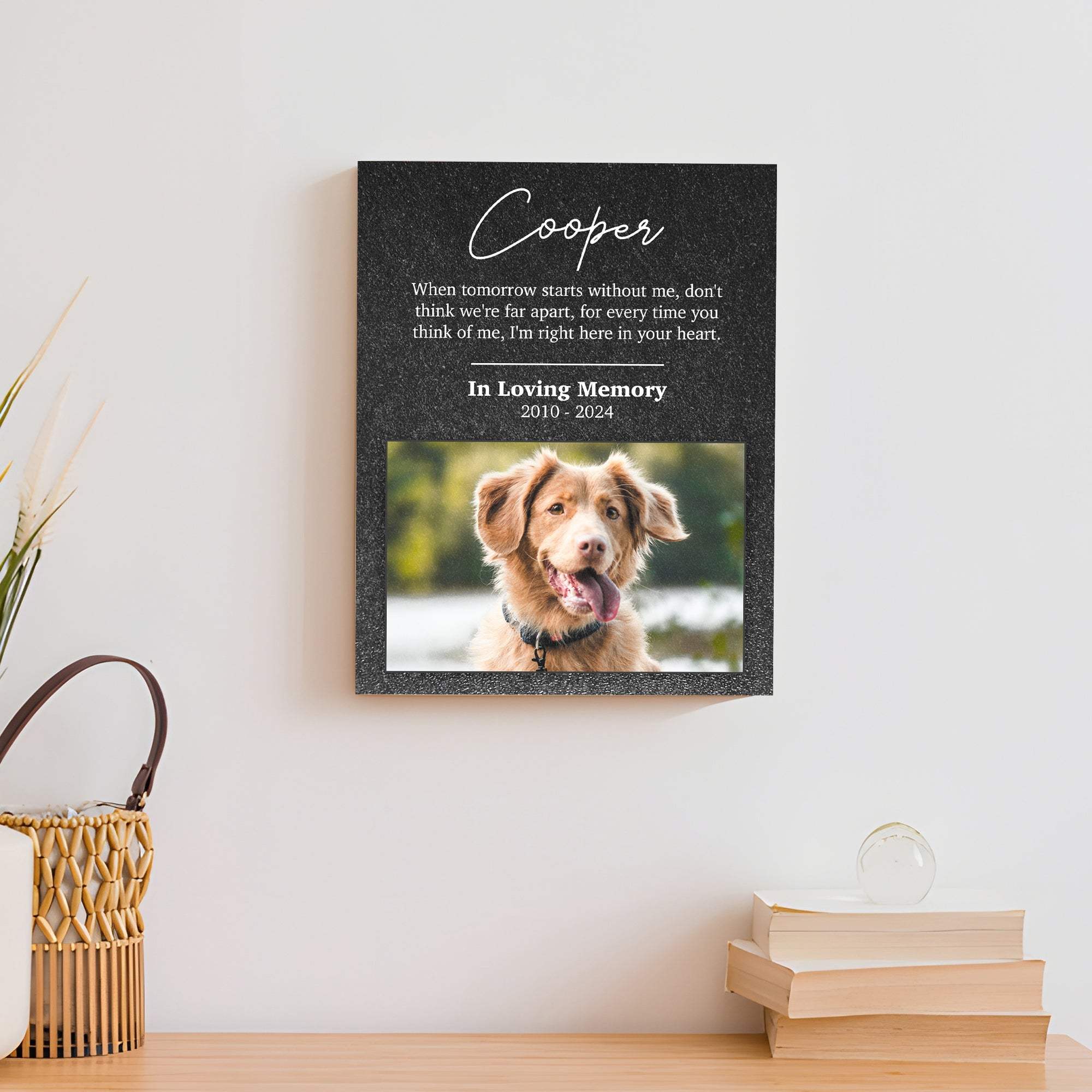 Pet Memorial Portrait Watercolor Sign Here In Your Heart - Image 3