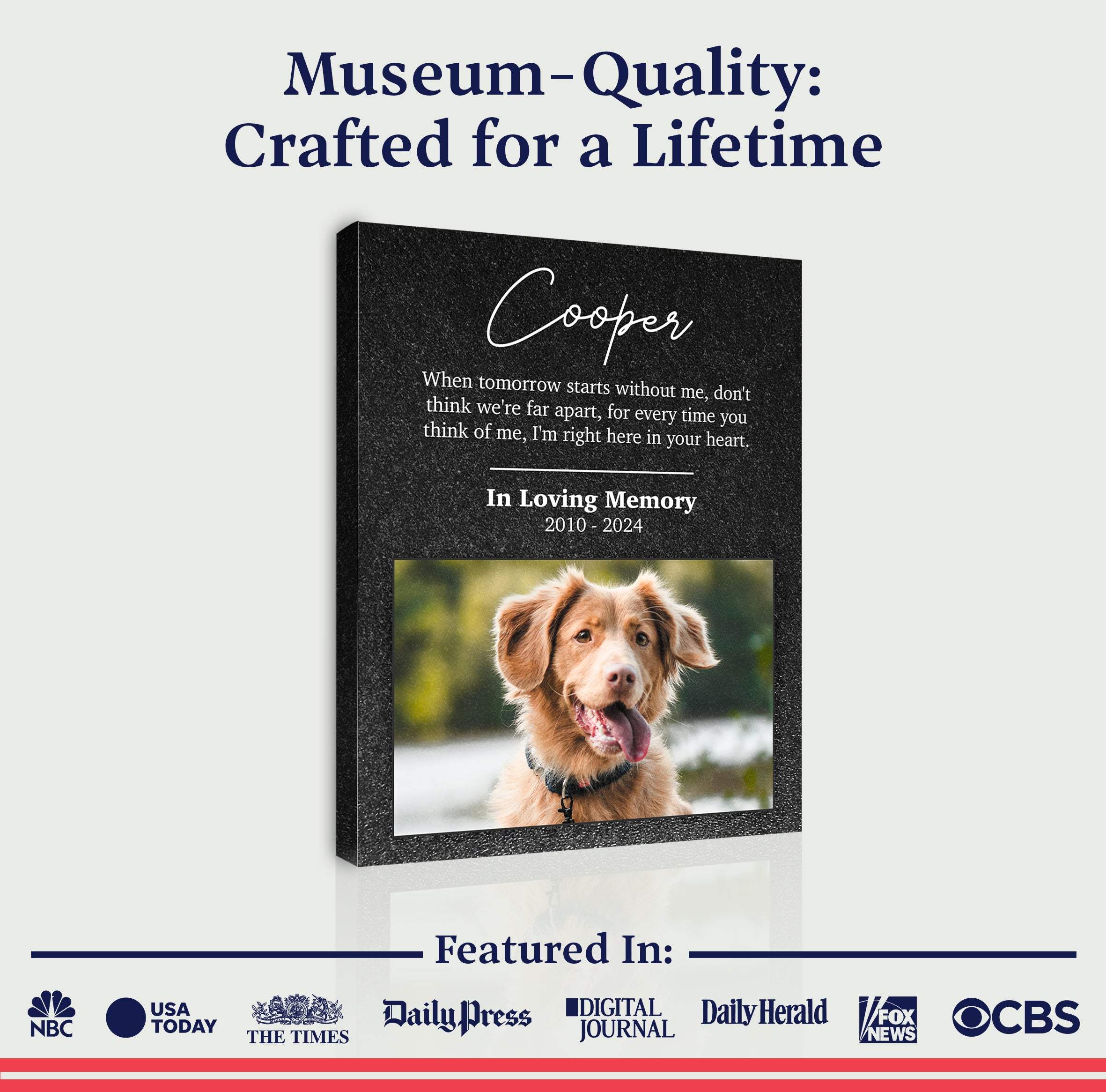 Pet Memorial Portrait Watercolor Sign Here In Your Heart - Image 4
